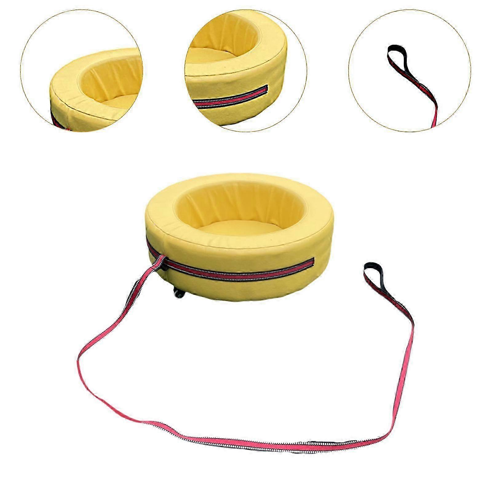 Interactive Red Hand Pulled Cart Toy for Kids in Sports Playground Group Activities