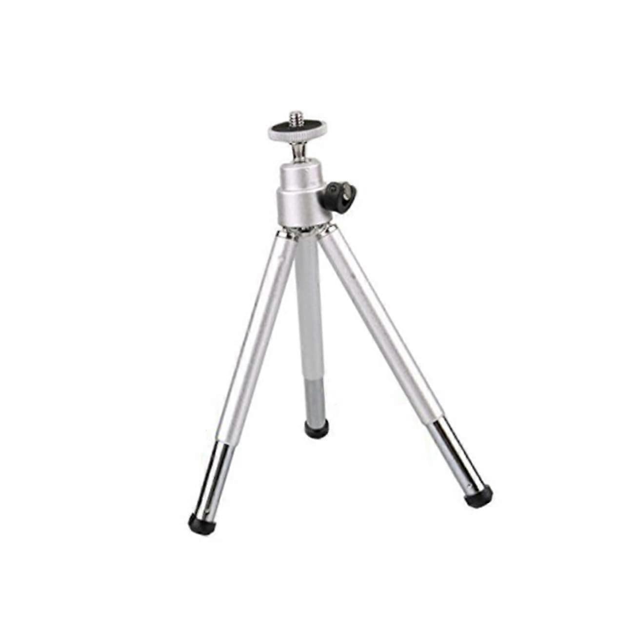 Rotating Smartphone Tripod Lightweight Portable Silver-Colored for Videos Compatible with Most Phones