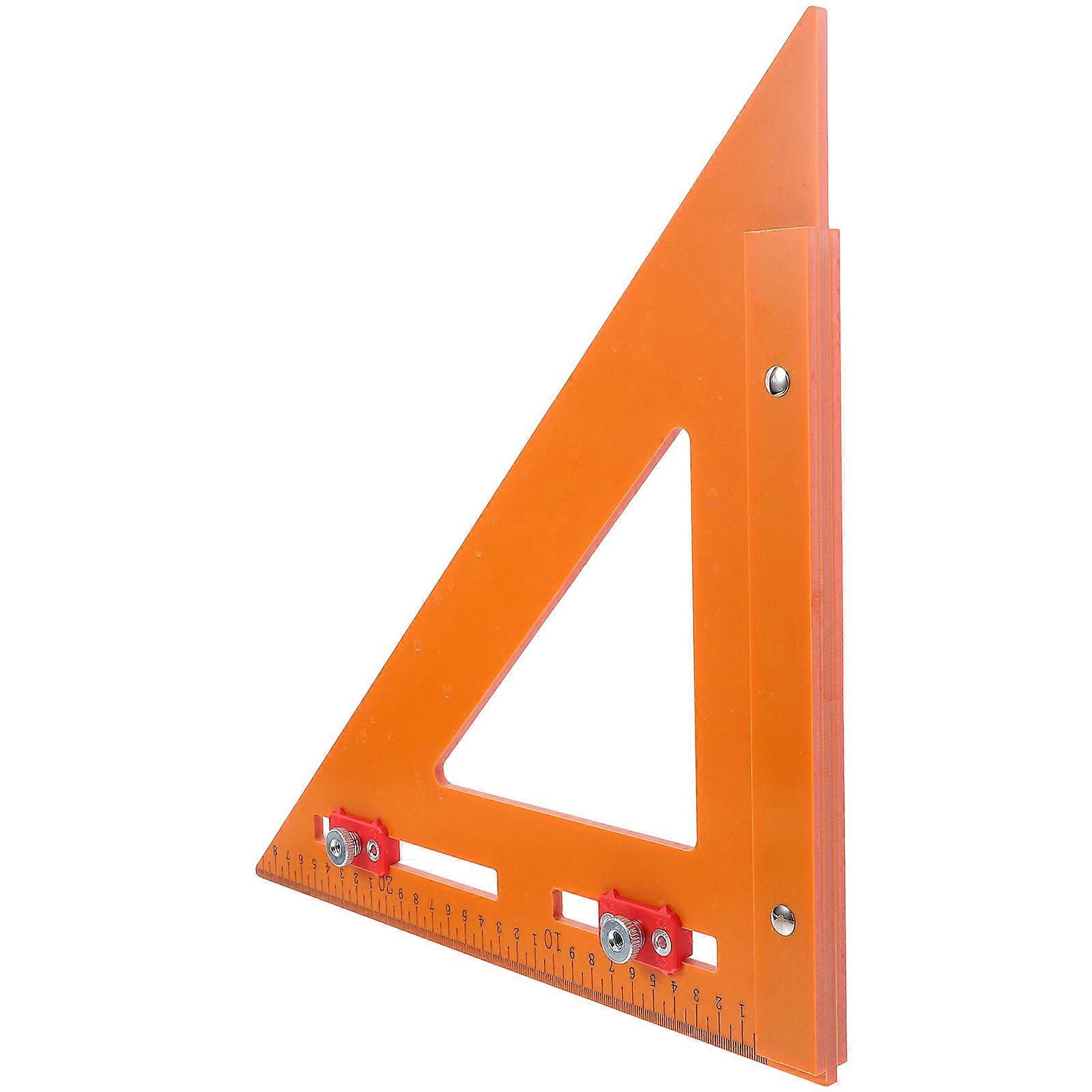 Measuring Tools For Woodworking Ruler Carpenter Tool Indoor Use Orange 12.6×12.6×0.6in Drawing 1Pack