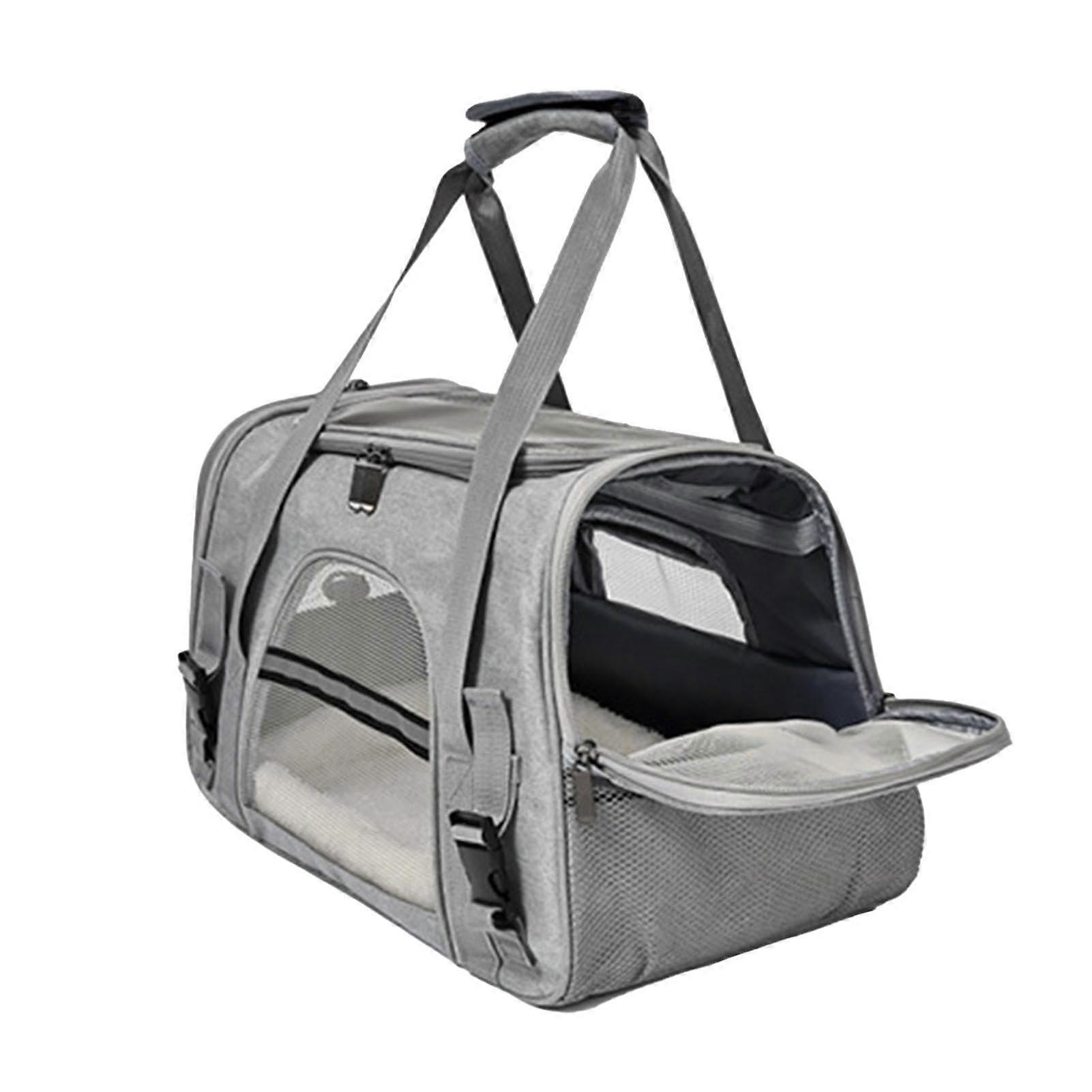 Cat Carrier Bag, Pet Shoulder Carrier Bag, Small Pet Travel Carrier, Dog Carrier gray