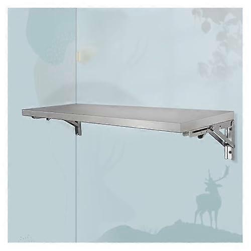 Foldable Stainless Steel Concession Shelf Wall-Mounted Serving Shelf For Food Trucks 25x60 cm / 10x24 in