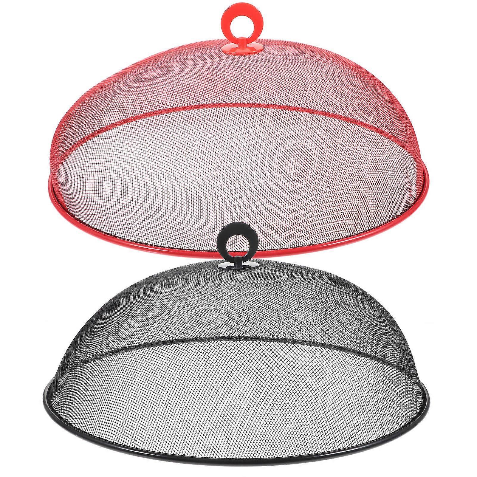 Stainless Steel Food Tent Covers 2pcs Mesh Insect Protection Covers for Indoor Outdoor Use, Lightweight and Easy to Clean
