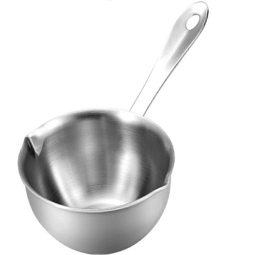 Mini Hot Oil Pan, Non Stick Sauce Pan for Butter Melting, Seafood Cooking, Spaghetti Boil Pot, 3 in 1 Stainless Steel Small Pots Set