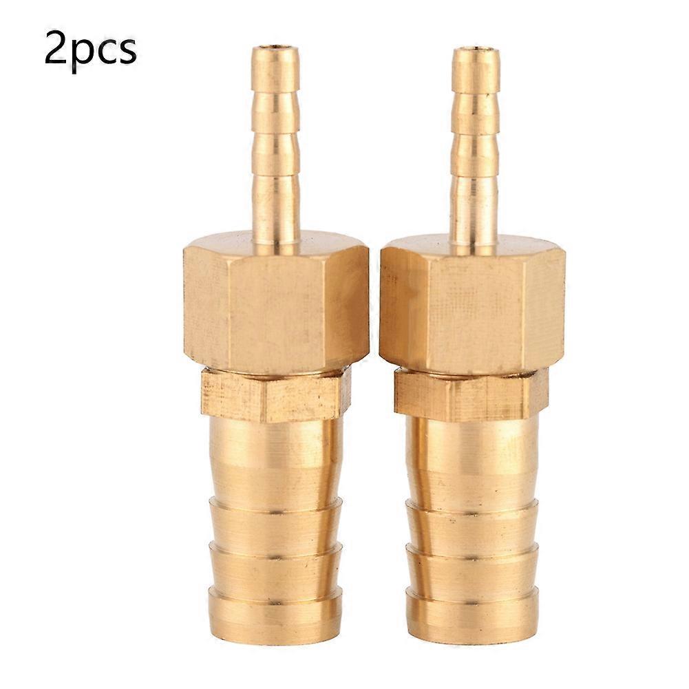 2pcs 4--12mm Brass Fitting Hose Barb Tail Reducer Reducing Plug Connector