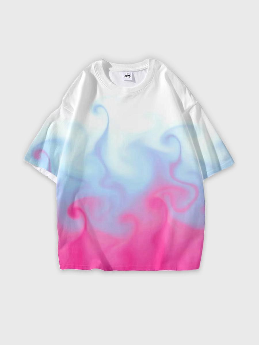 T-shirt round neck Pattern loose short sleeve JW696