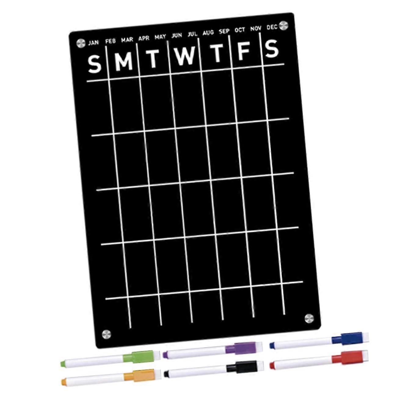 1 Set Magnetic Note Board Part Planning Board for Fridge Wipe Clean and Reusable for Weekly Planning To Do Lists and Reminders Easy to Use 29.7x21cm