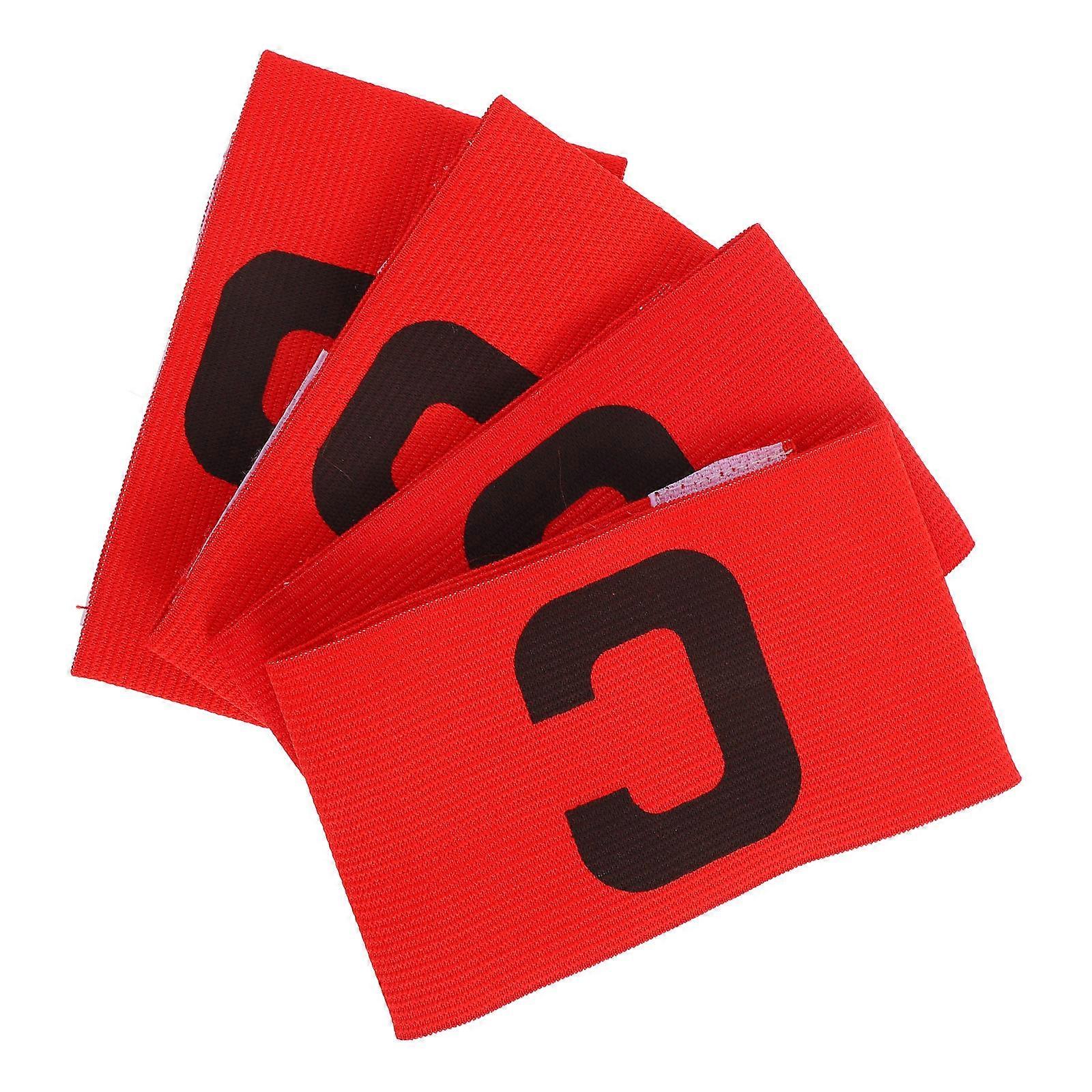 4pcs brassards de capitaine professionnel pour les amateurs de sport - conception durable, antidérapante et légère pour une utilisation en équipe