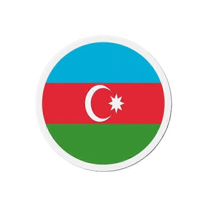 Round Magnet - Multicolored - Azerbaijan Flag - 9 cm - 50 pieces - Mixed