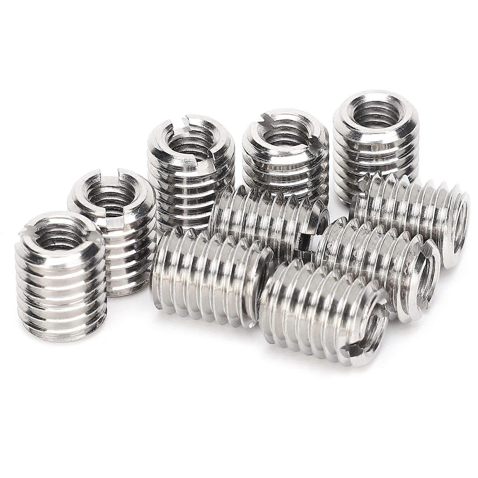10pcs Thread Reducing Nuts, Female Threaded Screw Hoses, Bolt Conversion Nuts, Insert Nut M6 x 1.0 Female and M10 x 1.5 Male