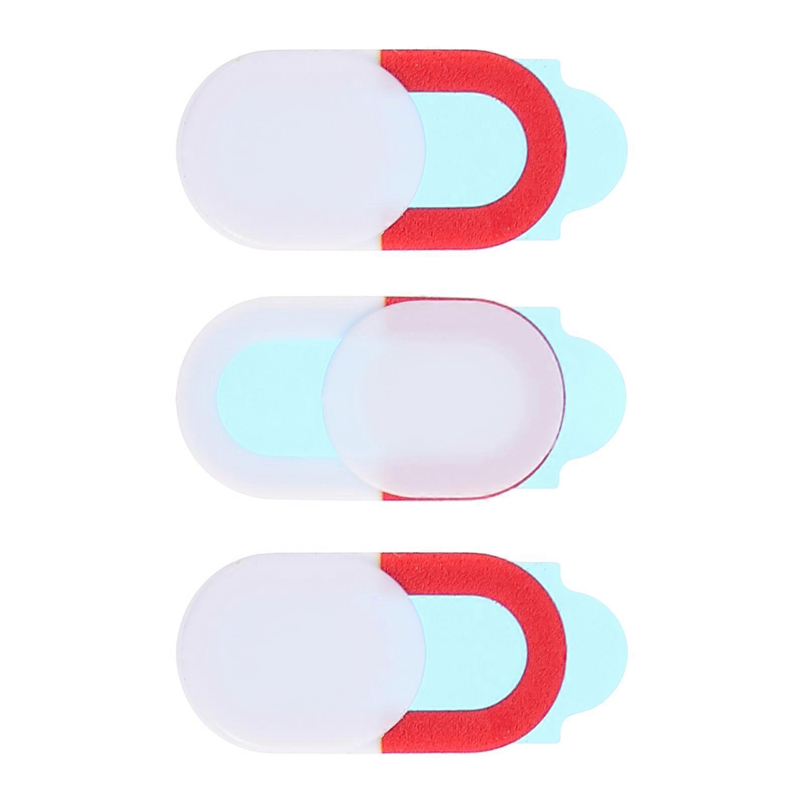 Webcam Cover For Laptop Mobile Phone Camera Privacy Cover Anti-Peeping Rectangular White 3Pcs