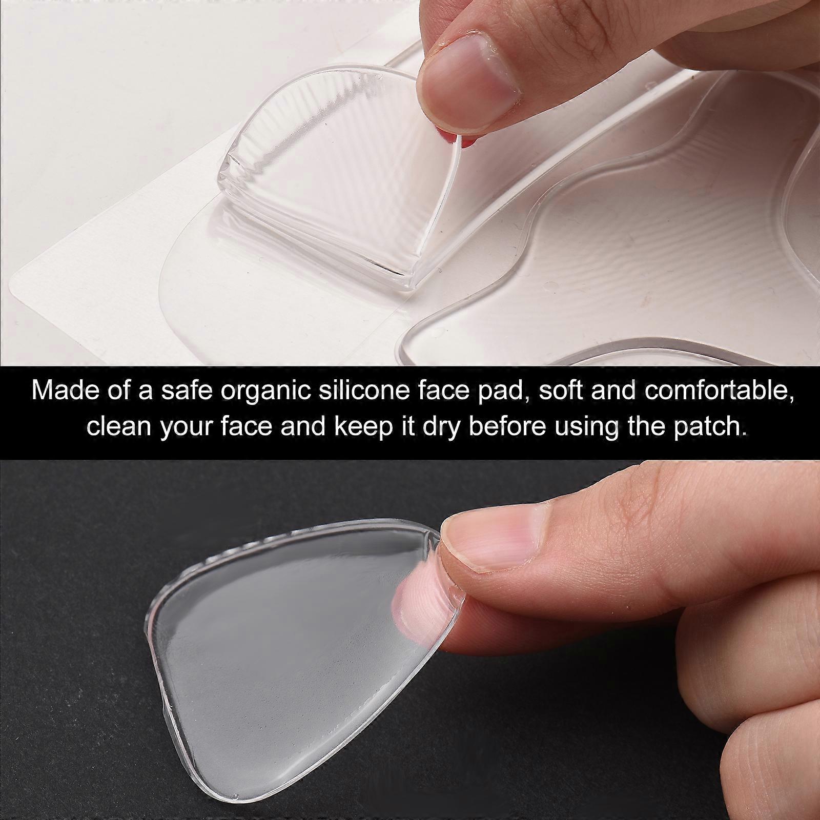 16-piece silicone patch face forehead neck eye pad patch transparent silicone set
