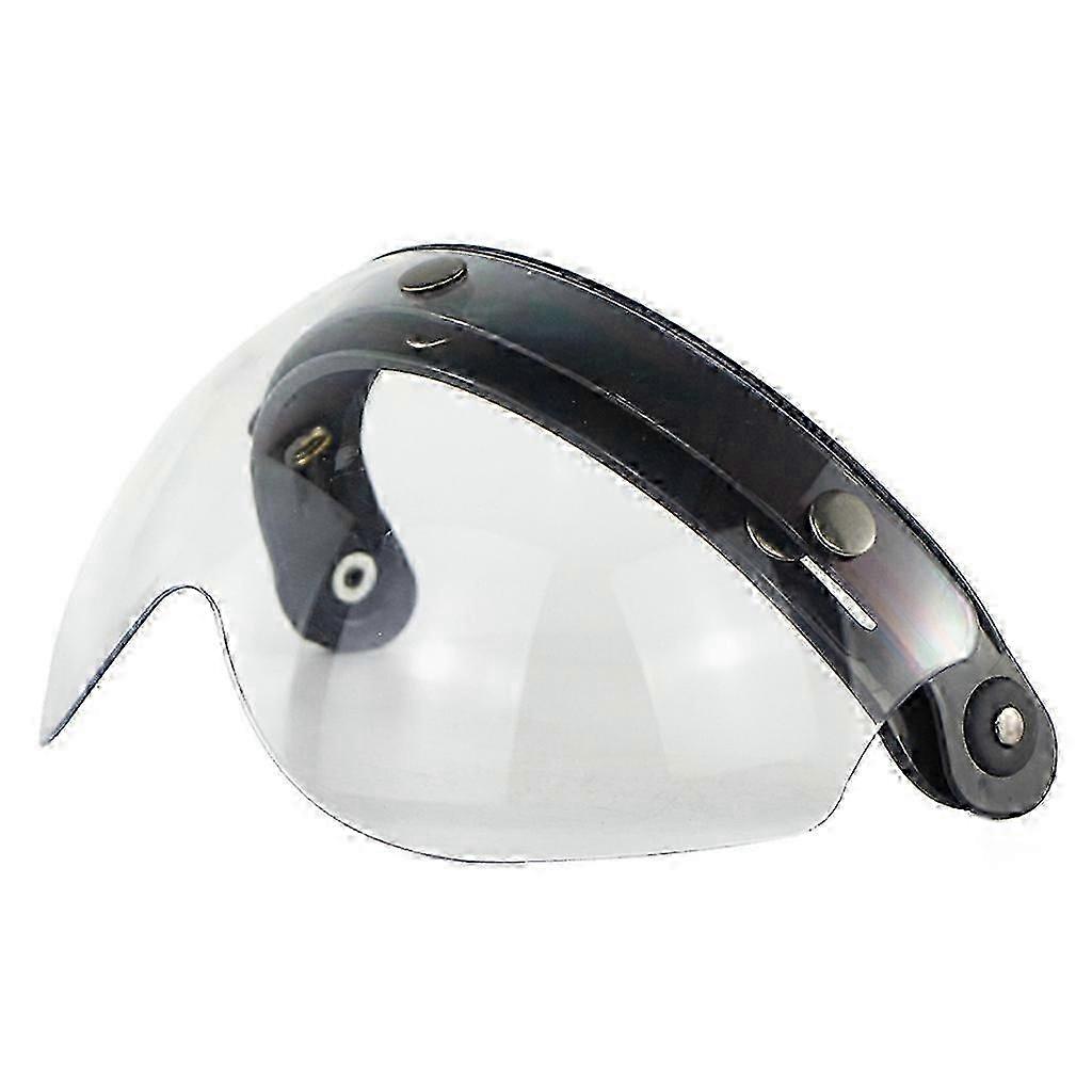 2025 Windproof 3-Snap Visor Lens Shield for Motorcycle Helmets Flip Up Down Open Face