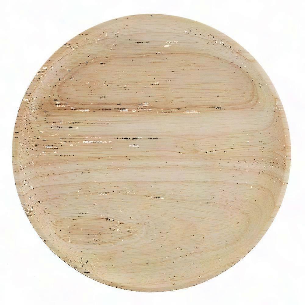 Circular Bamboo Serving Tray for Sushi Snacks and Fruit Platter Dish