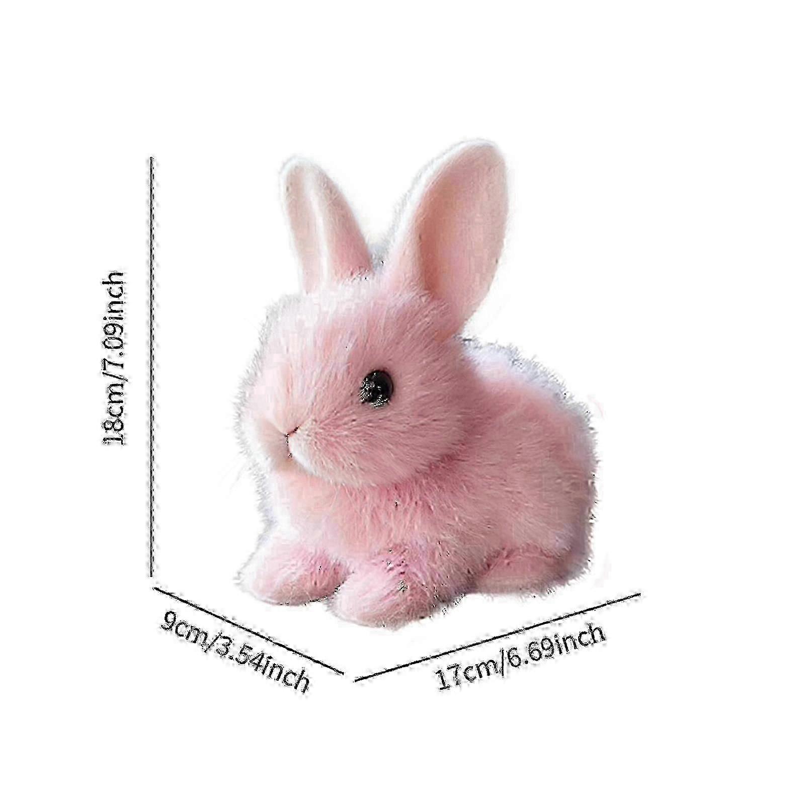 アニメーションインタラクティブホワイト電子バニーペットおもちゃ子供のための完璧なギフトSZRH A-VPink SZRH A-V