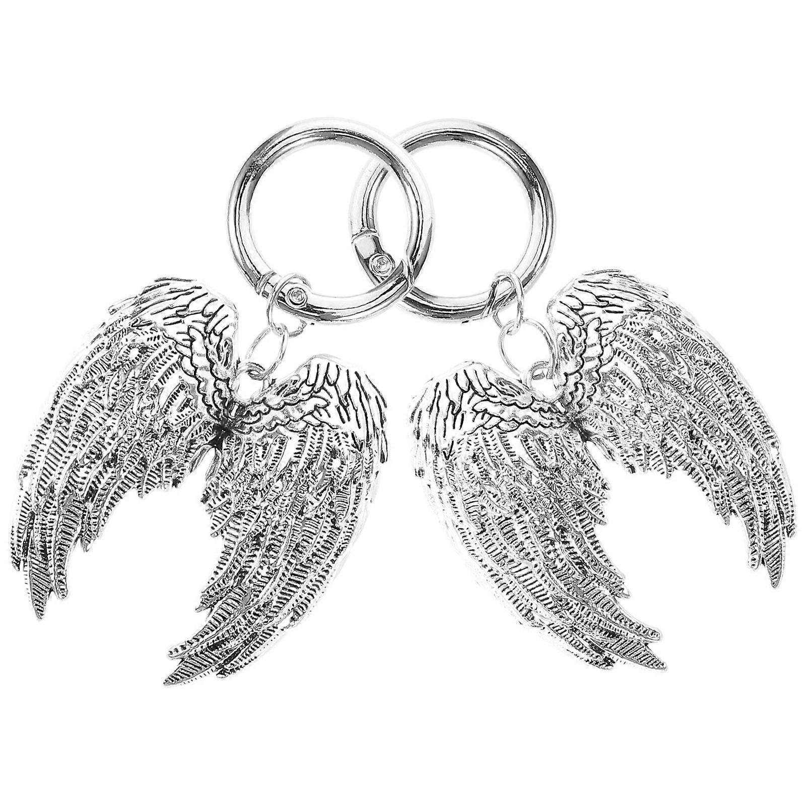 Detachable Angel Wing Boot Pendants Shoe Charms with Ring Stylish Versatile Accessory for Daily Wear, Parties, and Special Occasions