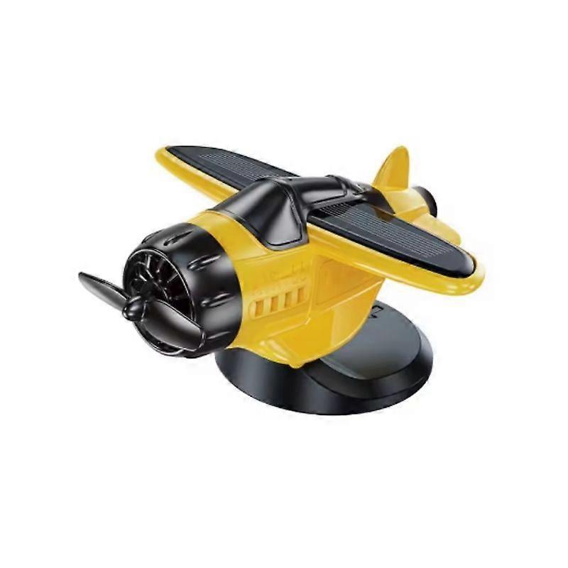 Car Dashboard Decor, Solar Airplane, Solar Powered Aircraft for Tabletop Office