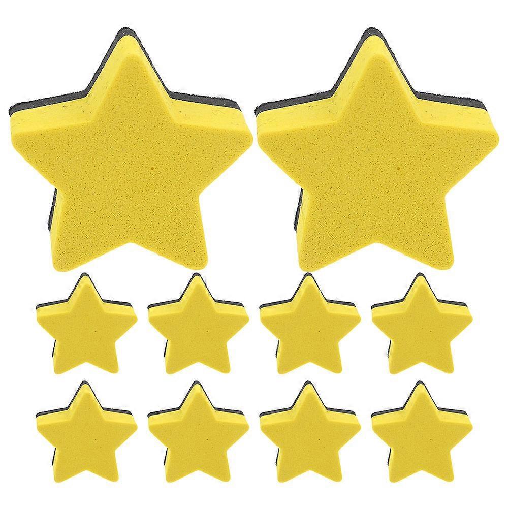 Magnetic Whiteboard Erasers Set of 10 Felt Cleaning Cloths for Classroom Home Office Use Teachers Students Parents