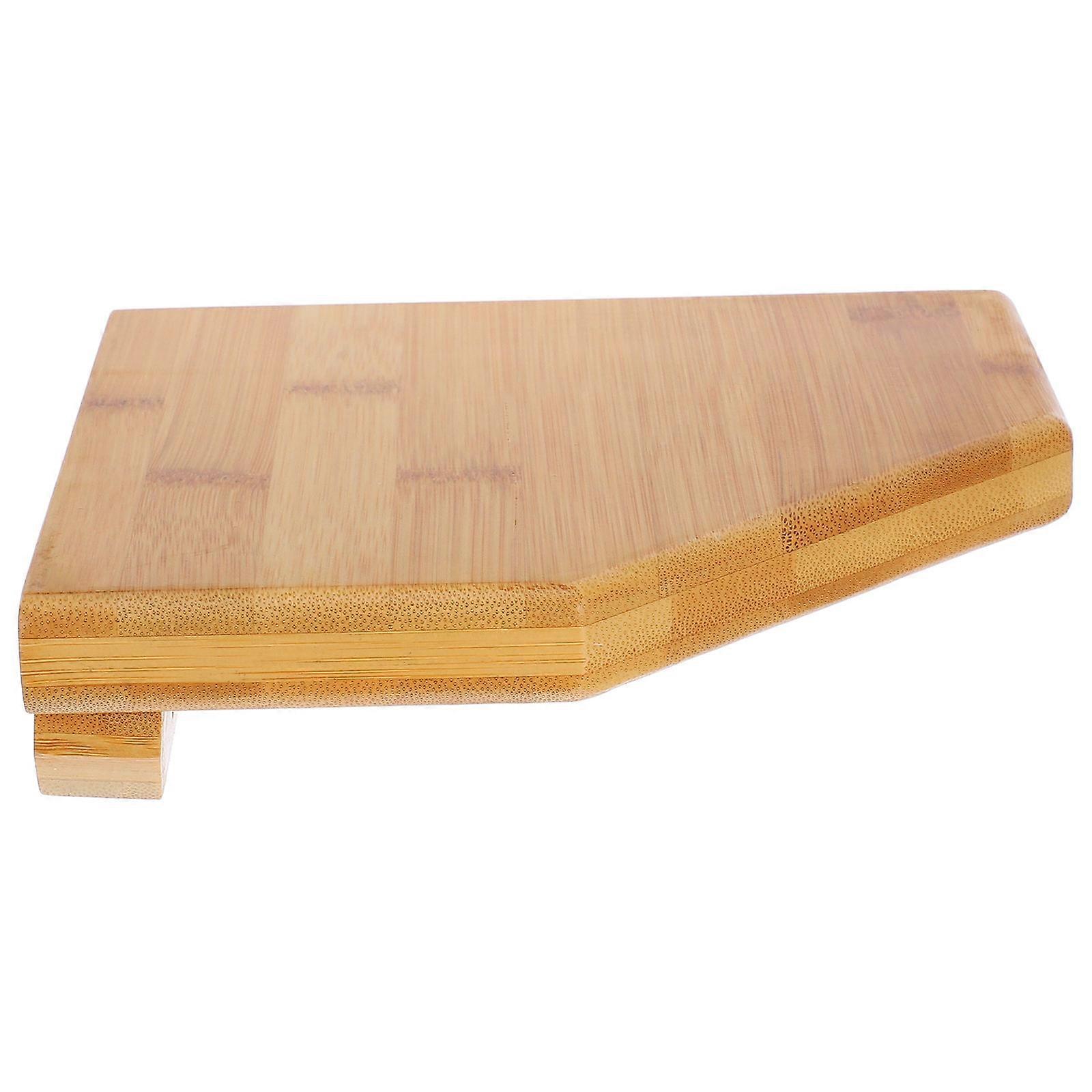 Wood Corner Wall Shelf for Storage Multi-Colored Wall Hanging with Space Saving Design 7.5 Inches