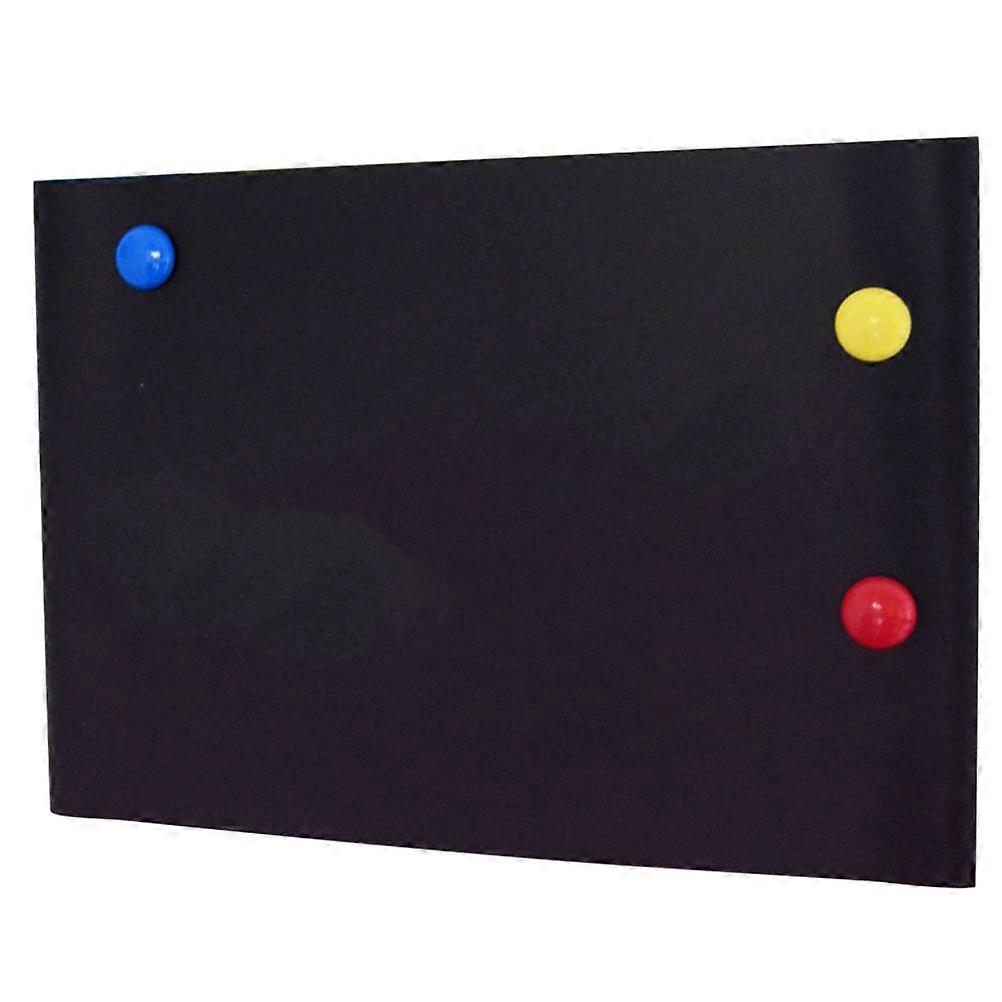 Magnetic Blackboard Erasable Flexible Wall Blackboard for Refrigerator Message Board A3 Size 1 Piece Black Color