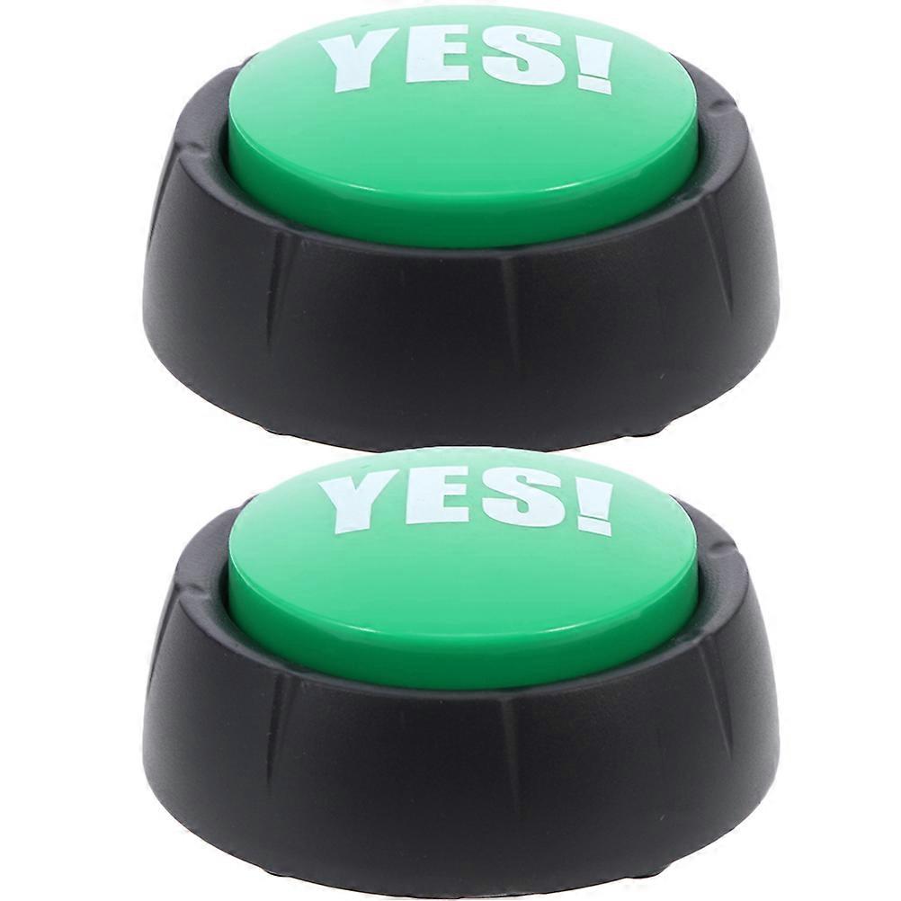 Prank Button Toy Sound Buttons Party Games Electronic Trick Button Toys 9.00X9.00X4.00CM USB Ports 2Pcs