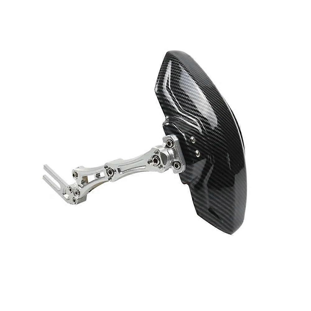 Motorrad Schutzblech Universal Fender With Extension Splash Pad Aluminium Bracket Silver For AFFE M3/M5 Maverick U1 N1s