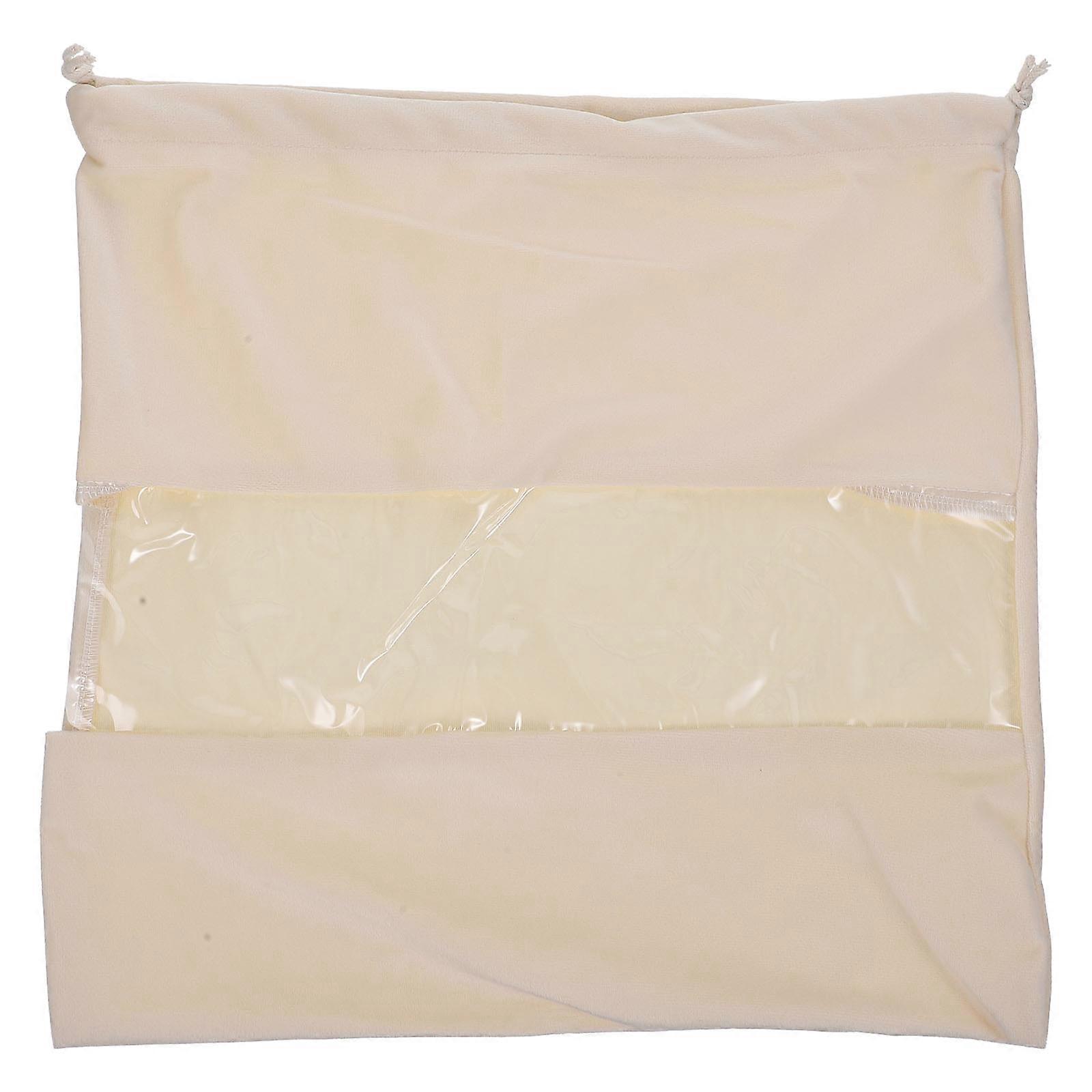 Portable Hair Dryer Bag Dustproof And Foldable Suitable For Travel And Outdoor Use Beige 1Pcs