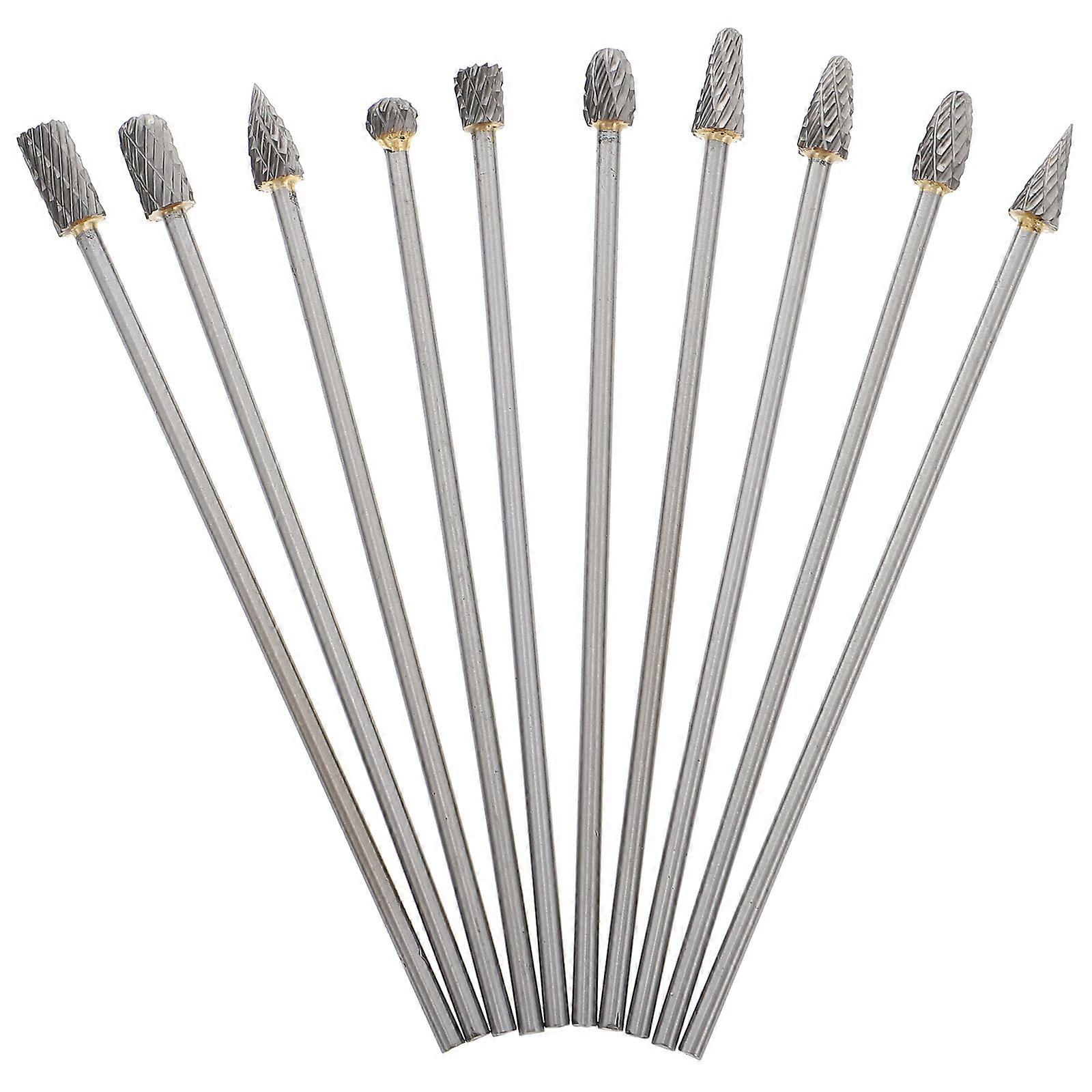 Solid Carbide Rotary Bits 1 Set Wood File Suitable For Craftsmen 3*6*100mm Ideal For Chamfering And Finishing