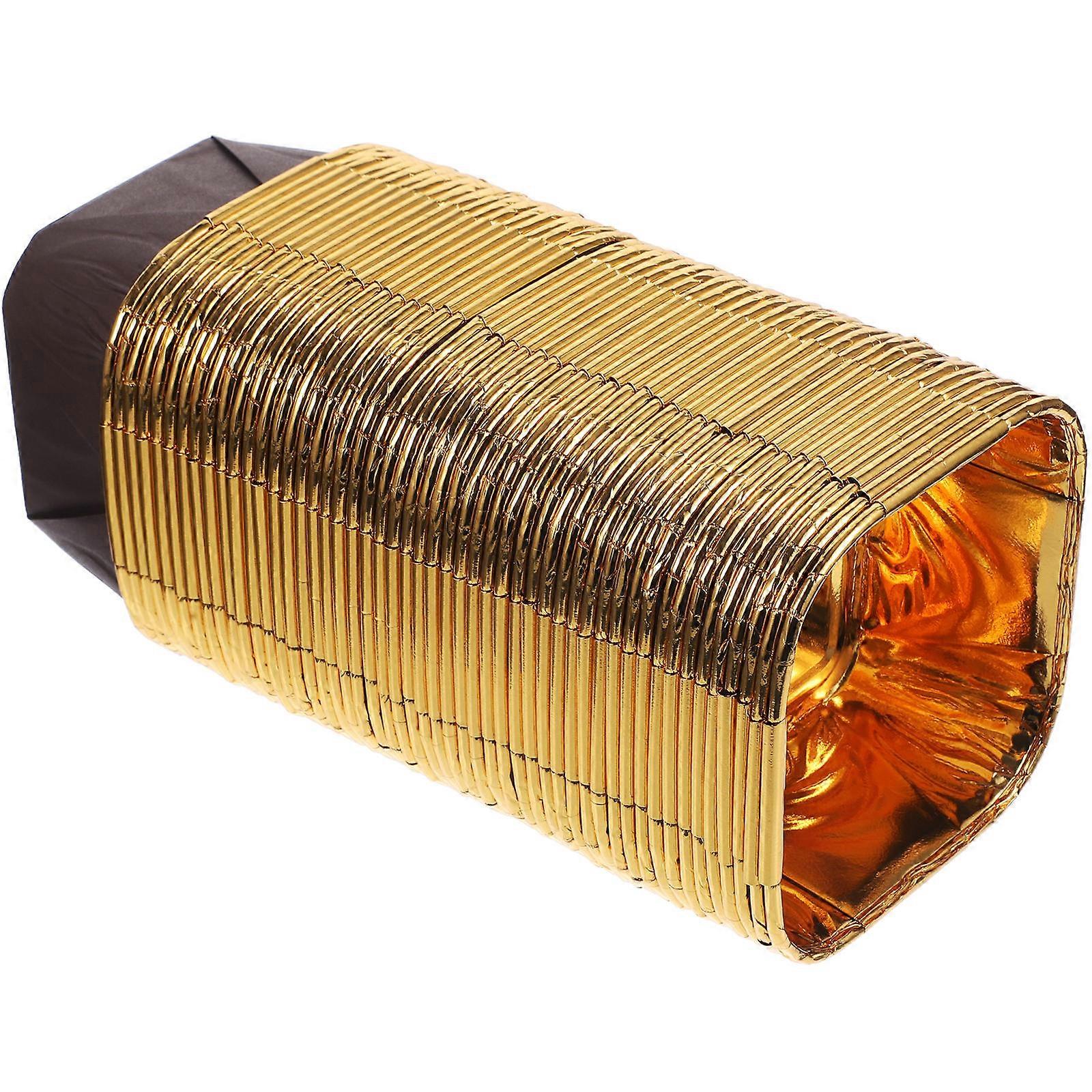 50個のベーキングカップカップ蓋付きケーキパンボックスデザートプリンゼリーパイチョコレート用カップ