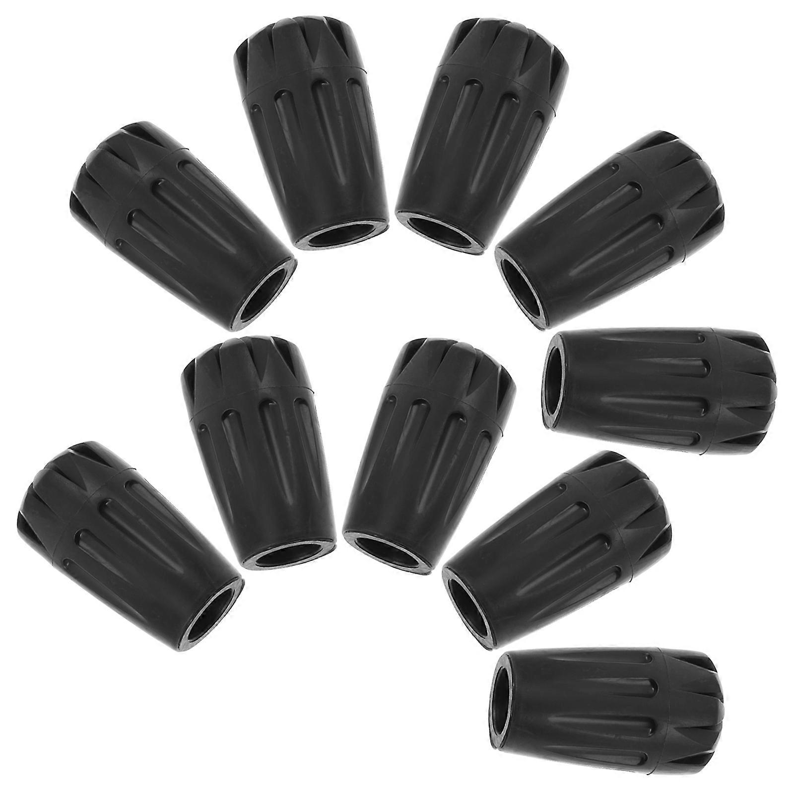 10pcs Replaceable Cane Tips for Walking Sticks Hiking Poles Protective Gear Replacements