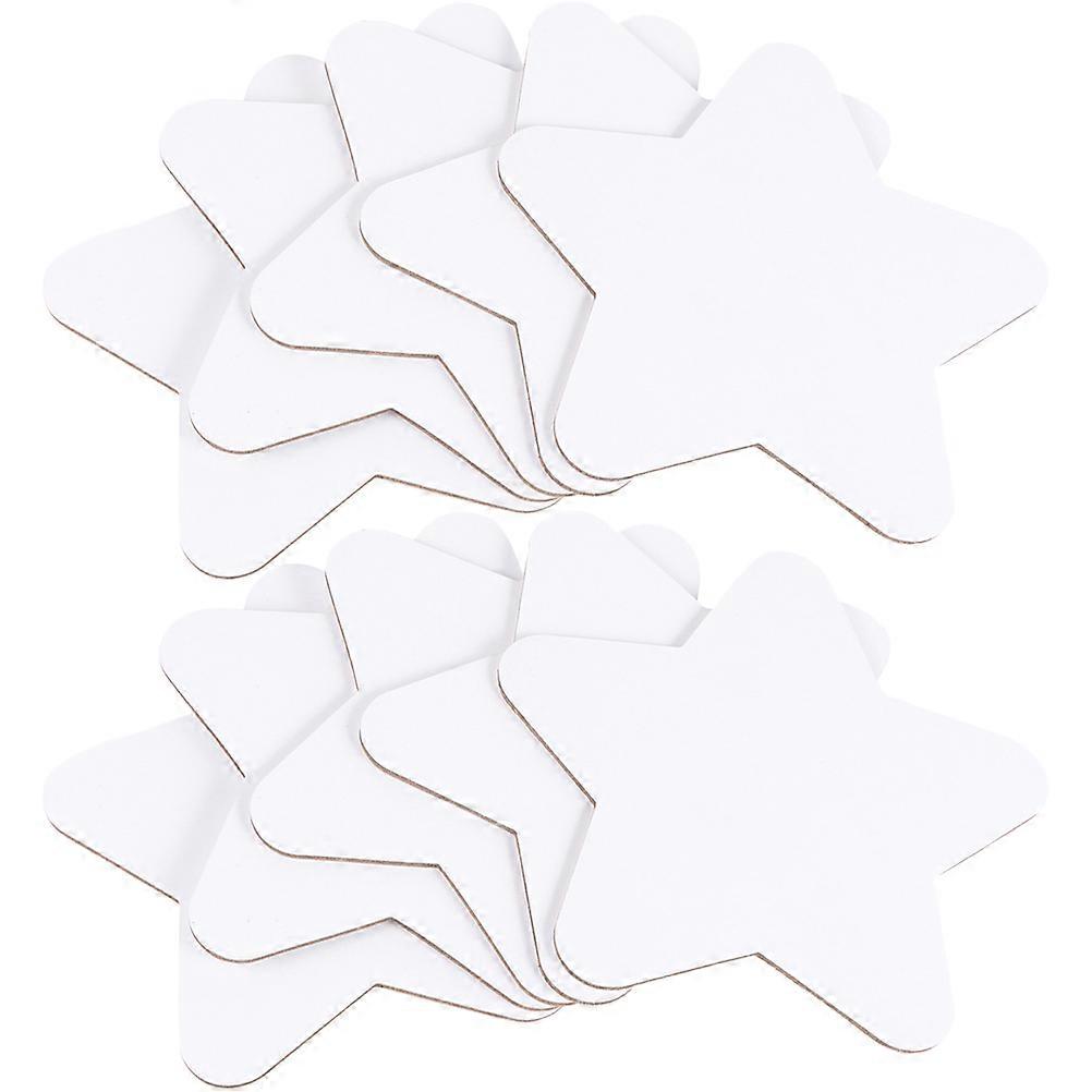 Paint Canvas Board Students Acrylic Creation Multi-function Painting Boards White Color Square 0.2X15X15CM 10Pcs