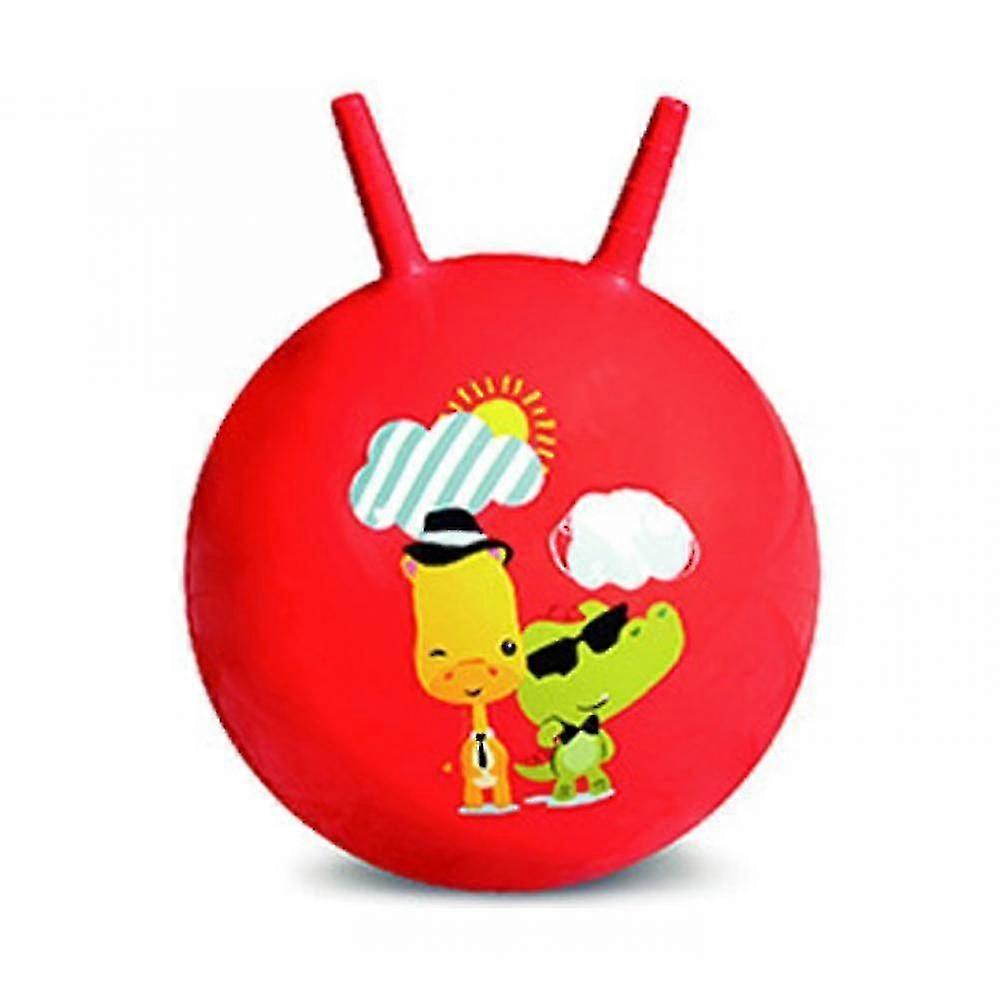 Inflatable Croissant Bouncing Ball for Babies - Red Exercise Toy