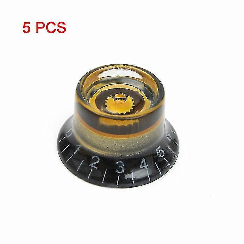 2025 5Pcs Custom LP Black&Gold Guitar Speed Dial Knobs Control Knobs For Les Paul SG
