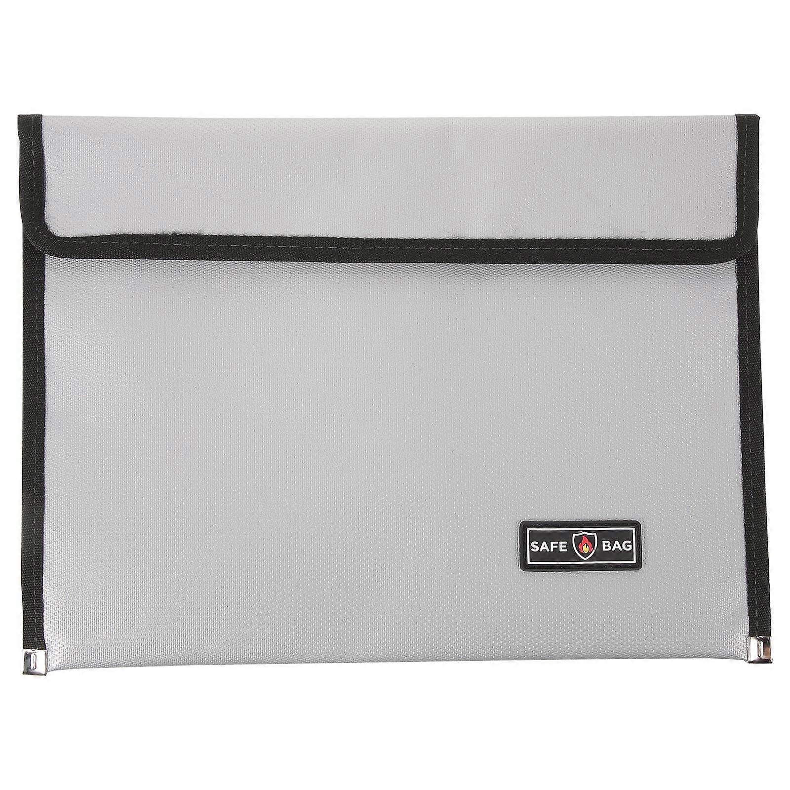 Waterproof Fireproof Bag For Document Storage Light Grey Fire Resistant File Bag Suitable For Adults 1Pack