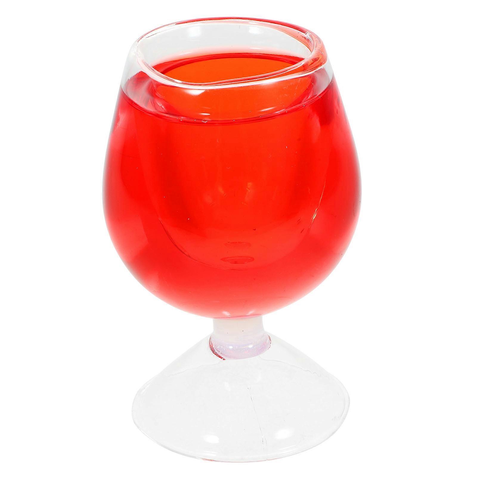 Σχεδιασμός καινοτομίας Wine Glass Prank Props Tricky Accessories Ιδανικό για Καρναβαλίστικα Μπαρ Ενήλικες 1PC