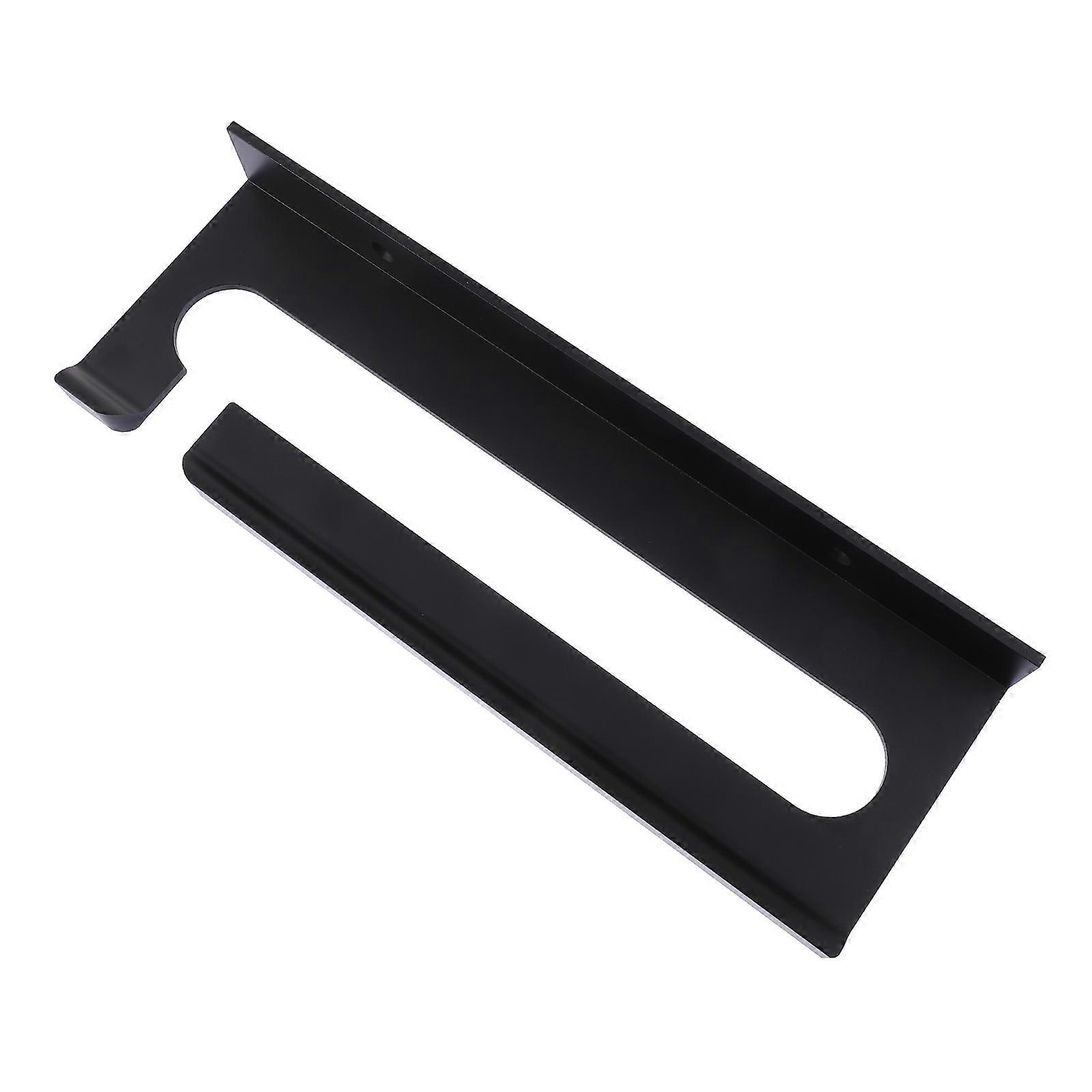 -Mounted Glasses Holder For Efficient Space Management In Black For Home Use 1Pcs