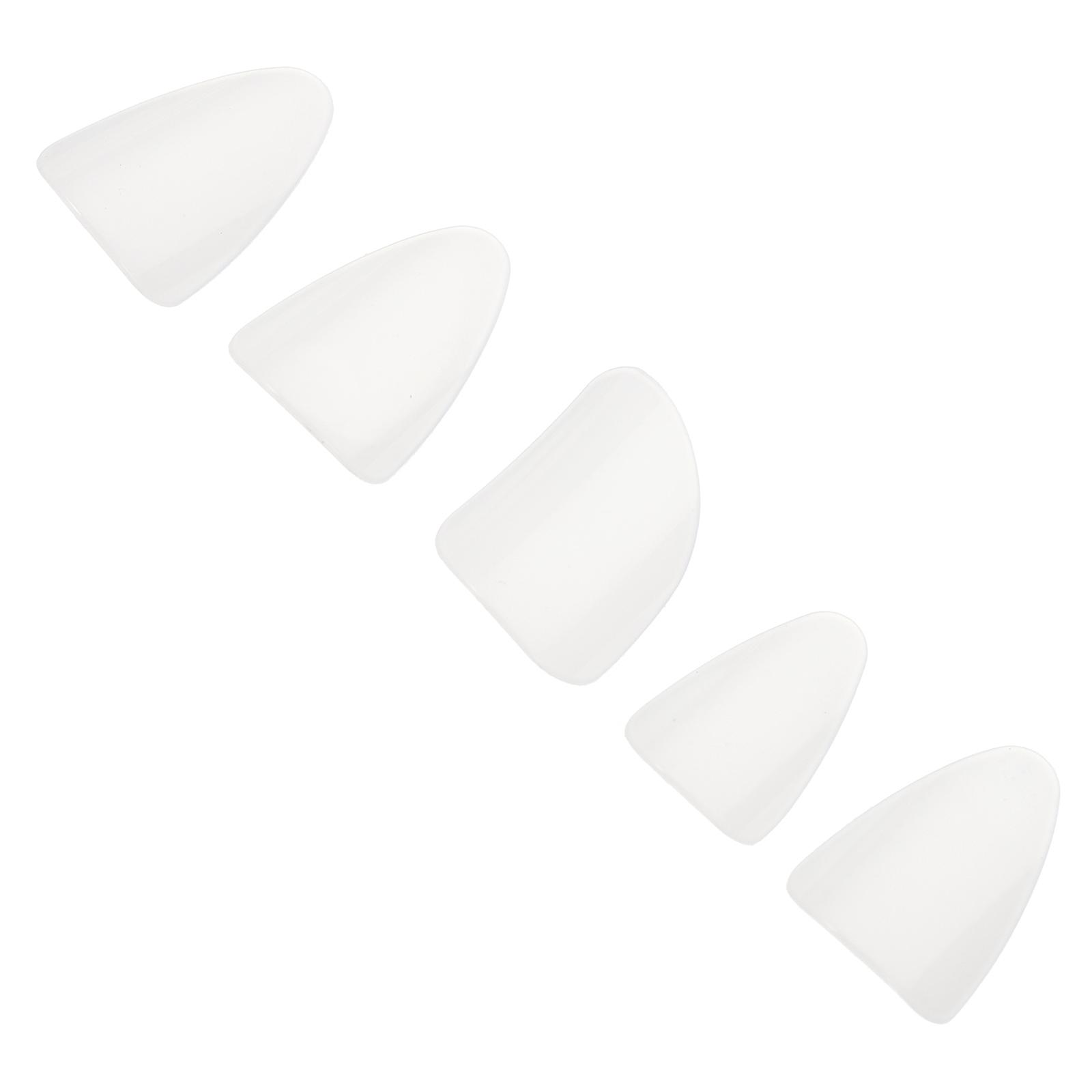 5pcs Pipa Nails Fingertip Protection Covers for String Instruments, Durable Nylon Medium Size for Comfortable Practice, Essential Accessories for