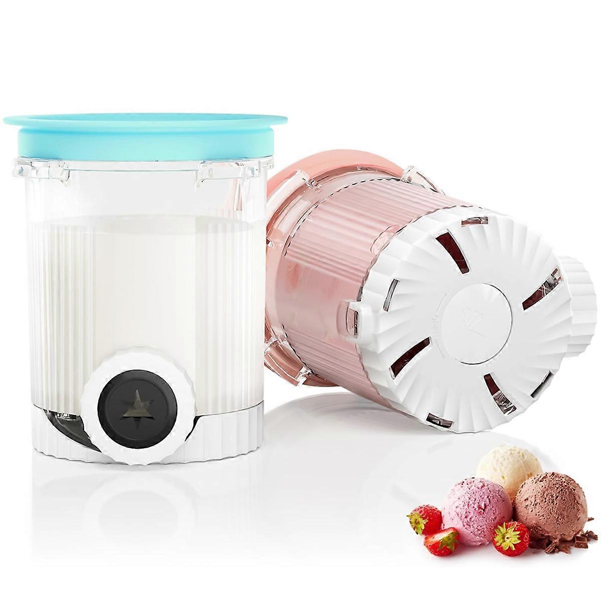 2 Pack Cream Pints and Lids for NC700 NC701 Series