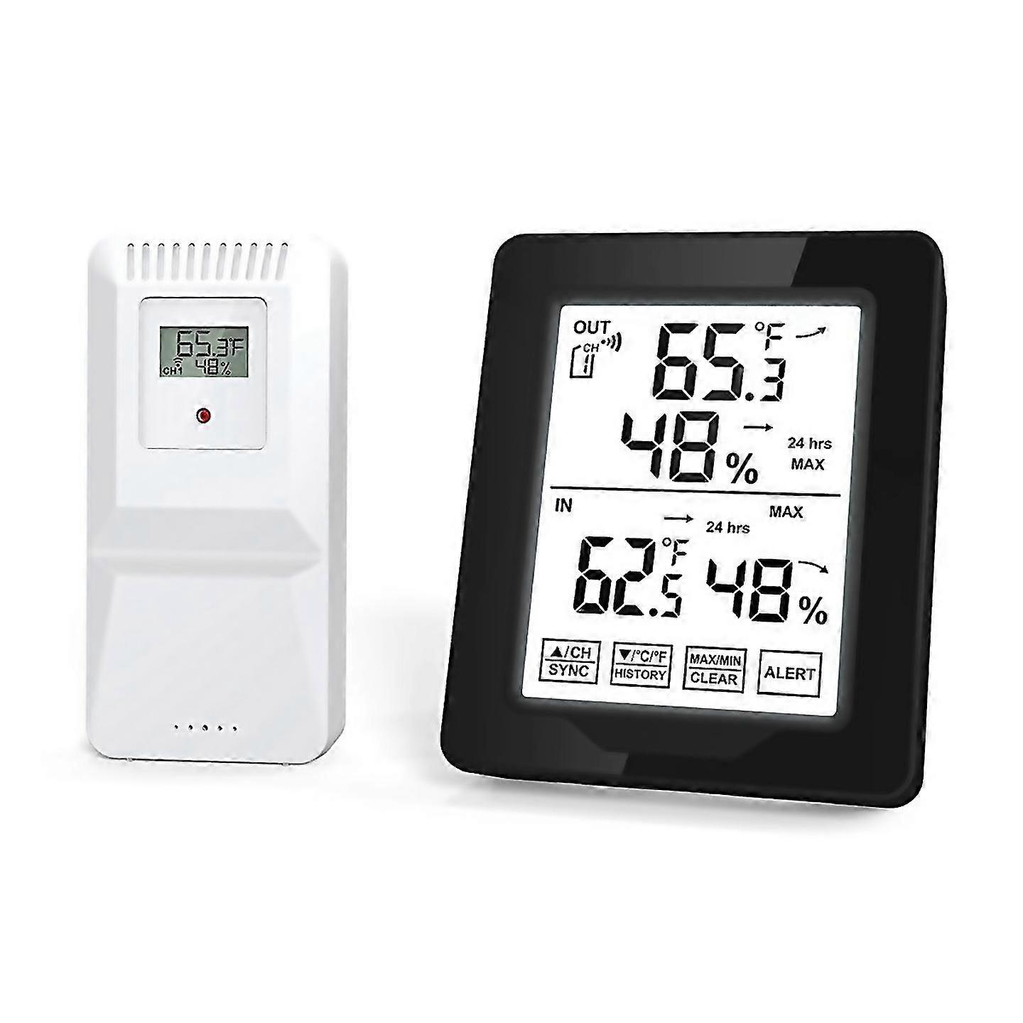 For Indoor Outdoor Digital Electronic Temperature Humidity Meter