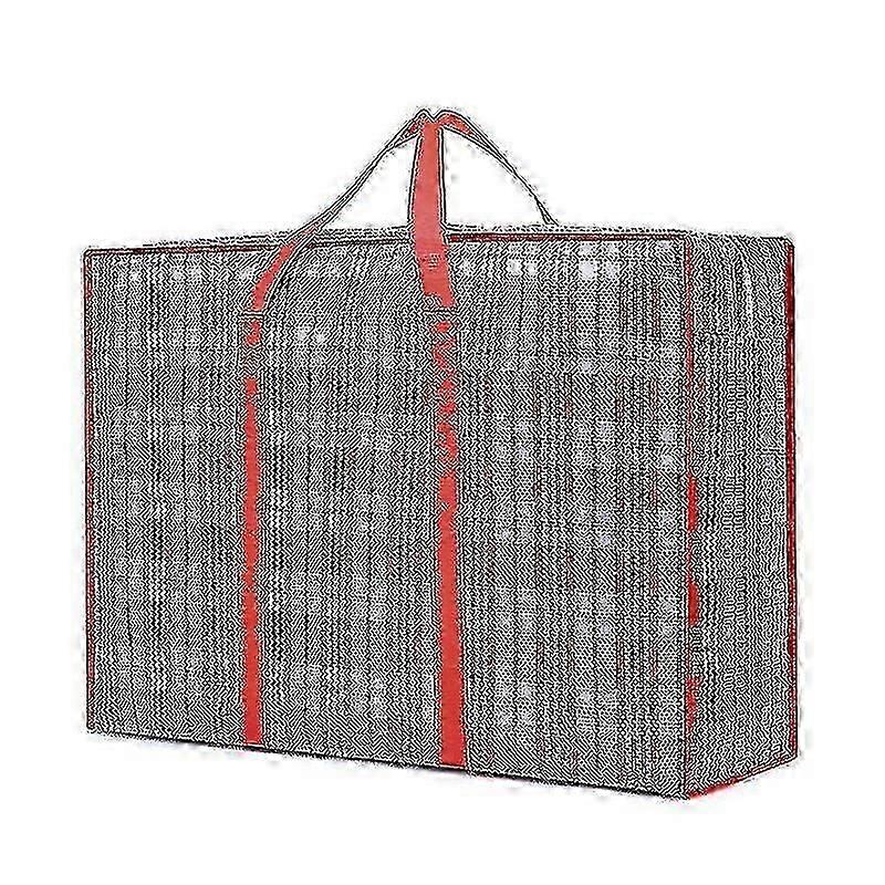 2pcs Large Storage Bag With Durable Zipper Organizer Bag Moving Bag