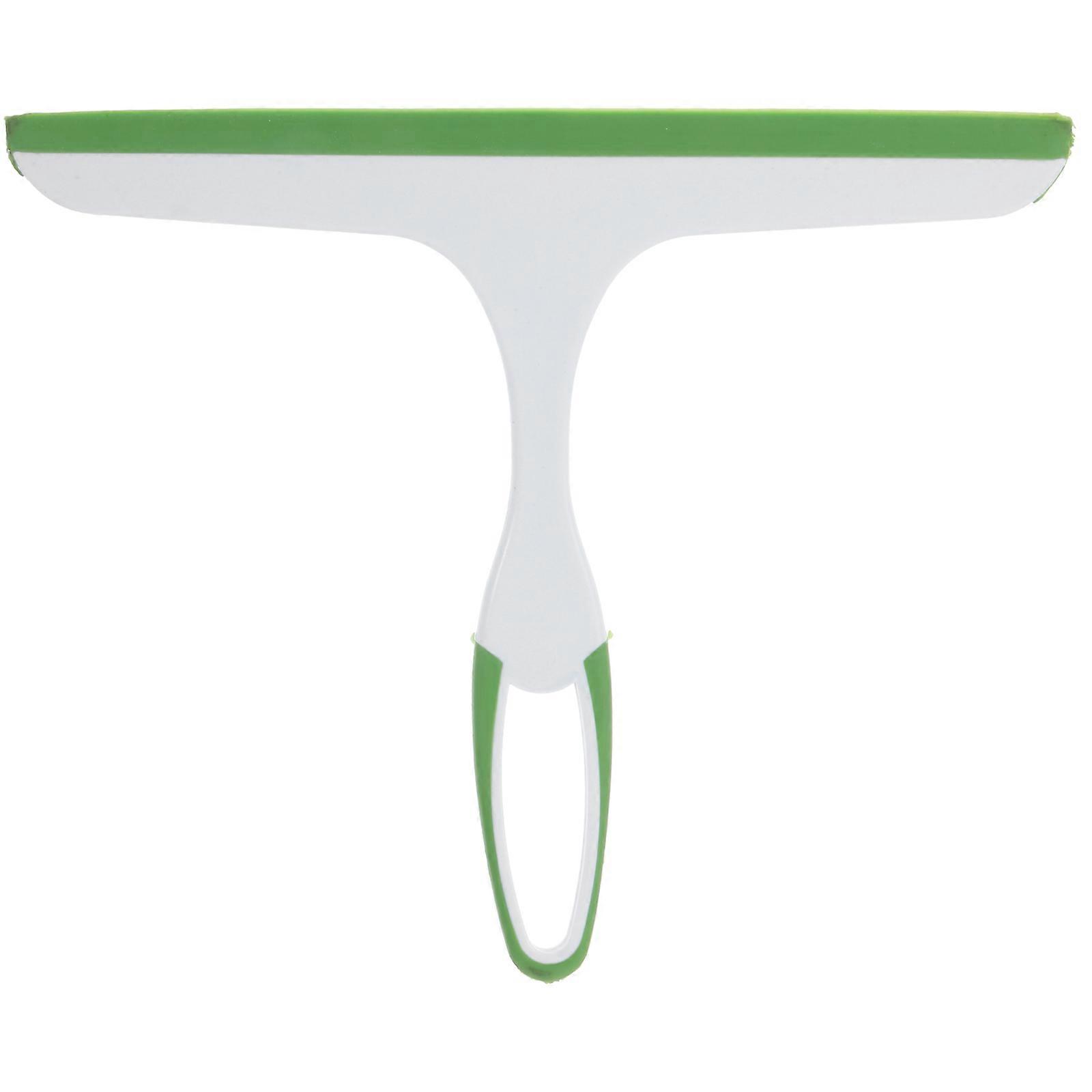Professional Window Cleaner Plastic Squeegee Tool For Household And Car Glass Cleaning In Green Durable Design 1Set