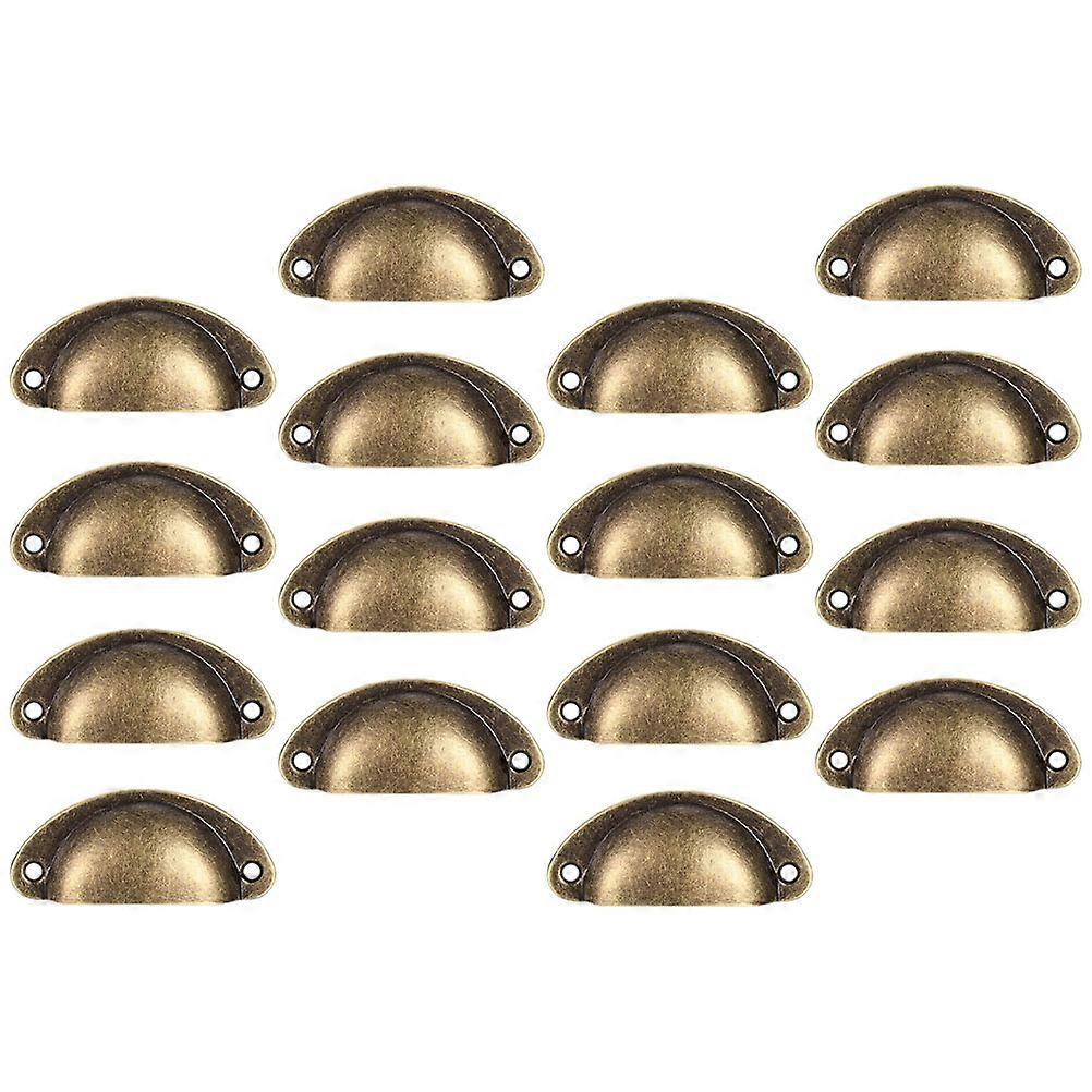 Vintage Cabinet Handles 16Pcs Coffee Drawer Pulls Furniture Upgrade Ideal For Homeowners And DIY Enthusiasts