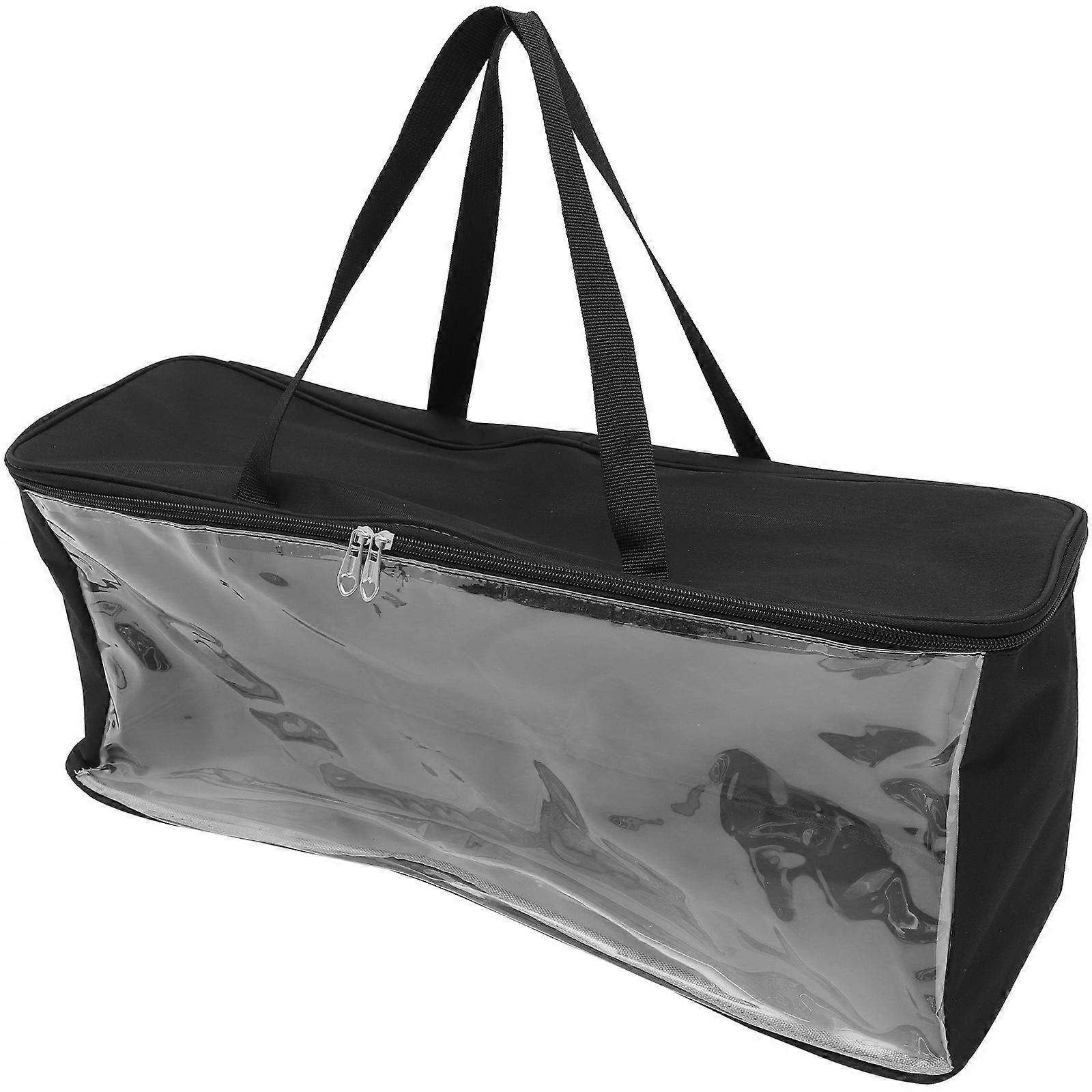 Durable Baseball Cap Storage Bag with Window   Portable Hat Organizer with Zipper Closure and Stylish Design