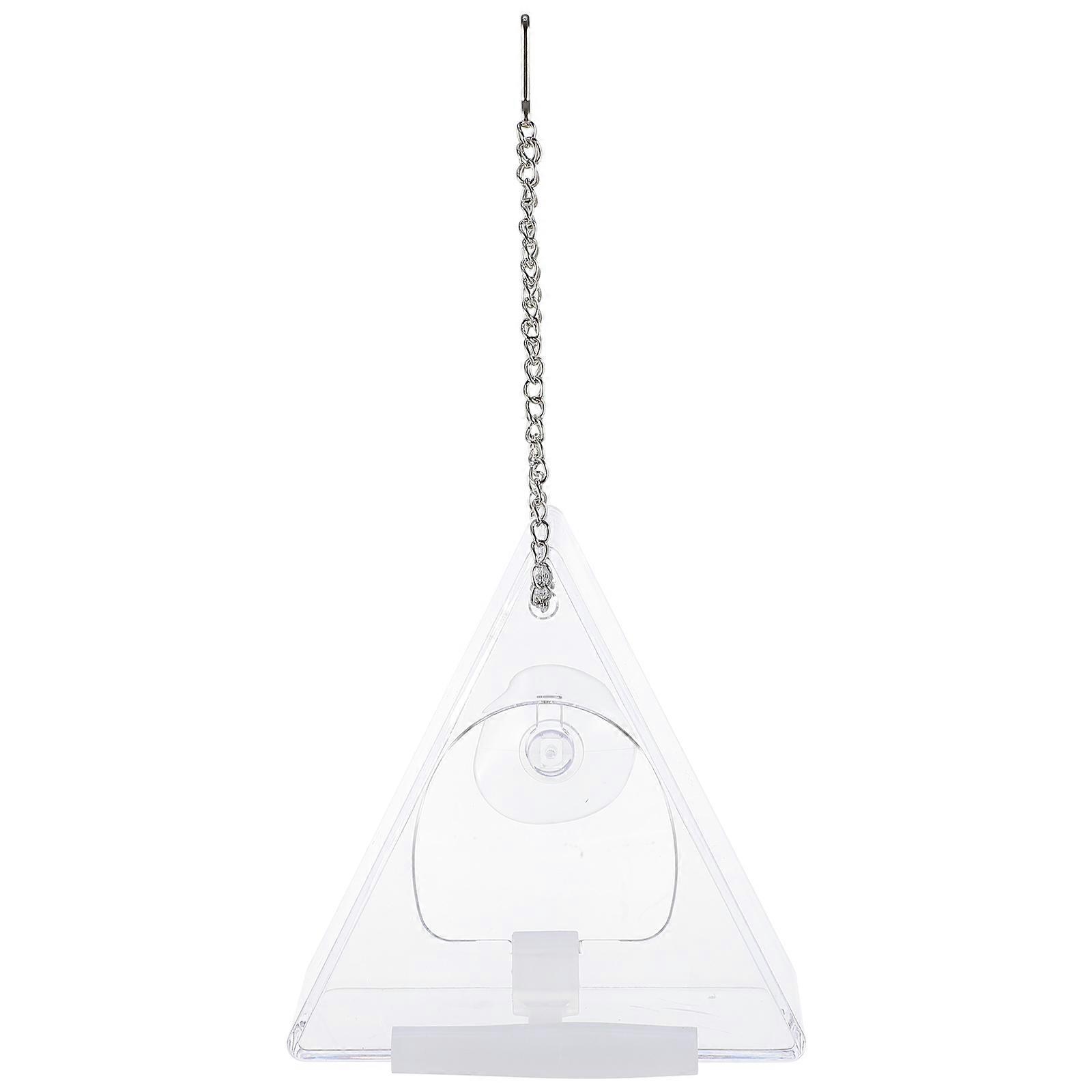 Bird Feeder White Acrylic Protector for Parrot Bird Feeder Large Capacity