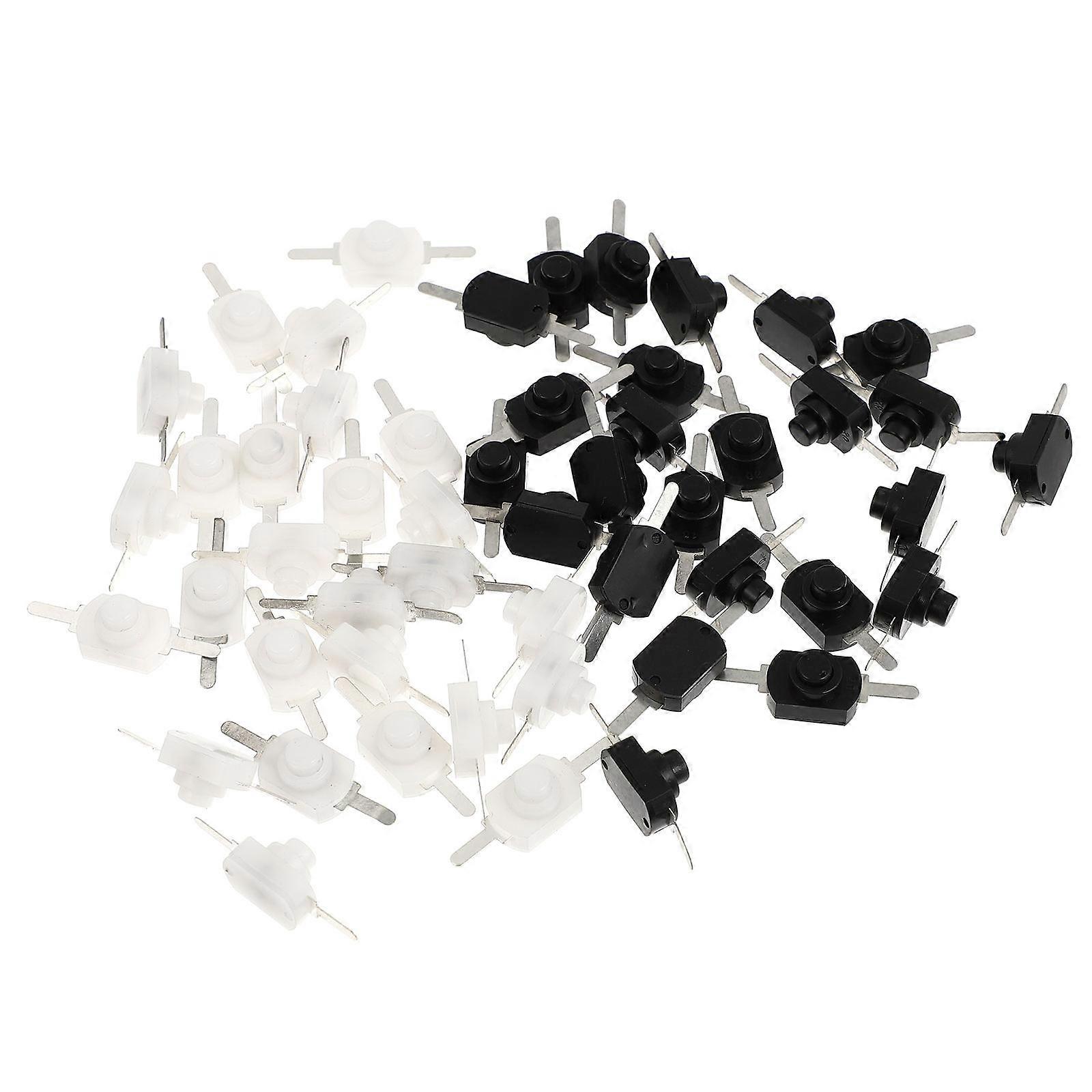 50pcs Off Latching Push Button Switch for Flashlights and Home Appliances – Easy Installation, Reliable Electrical Accessory