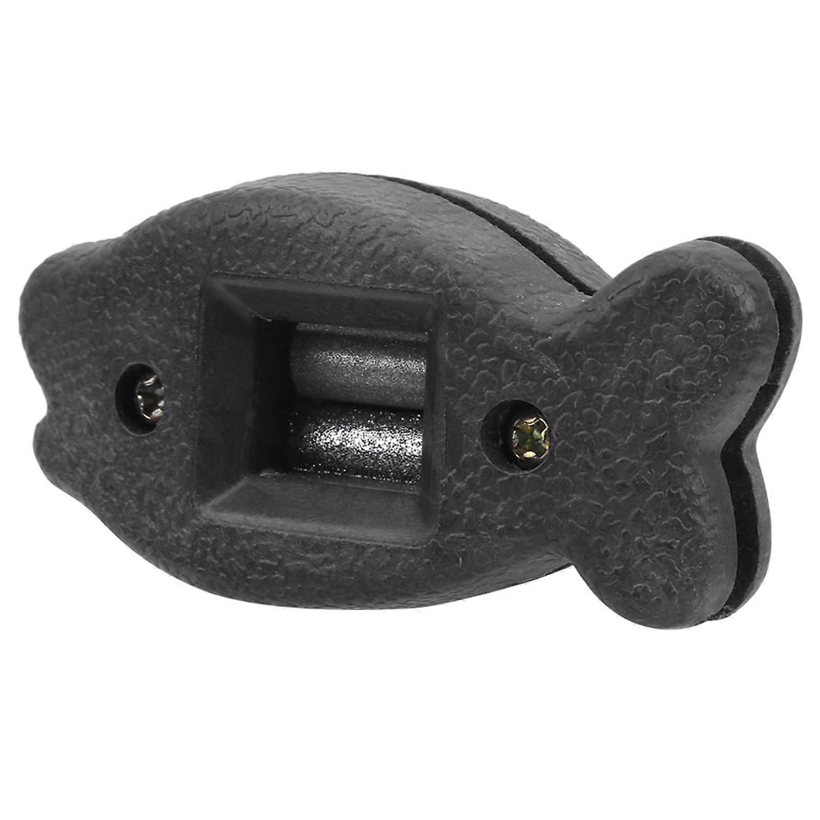 Non-Slip Ice Skate Sharpener for Hockey Skates, Diamond Roller Coarse and Fine Cut, Portable Fish-Shaped Design, Black