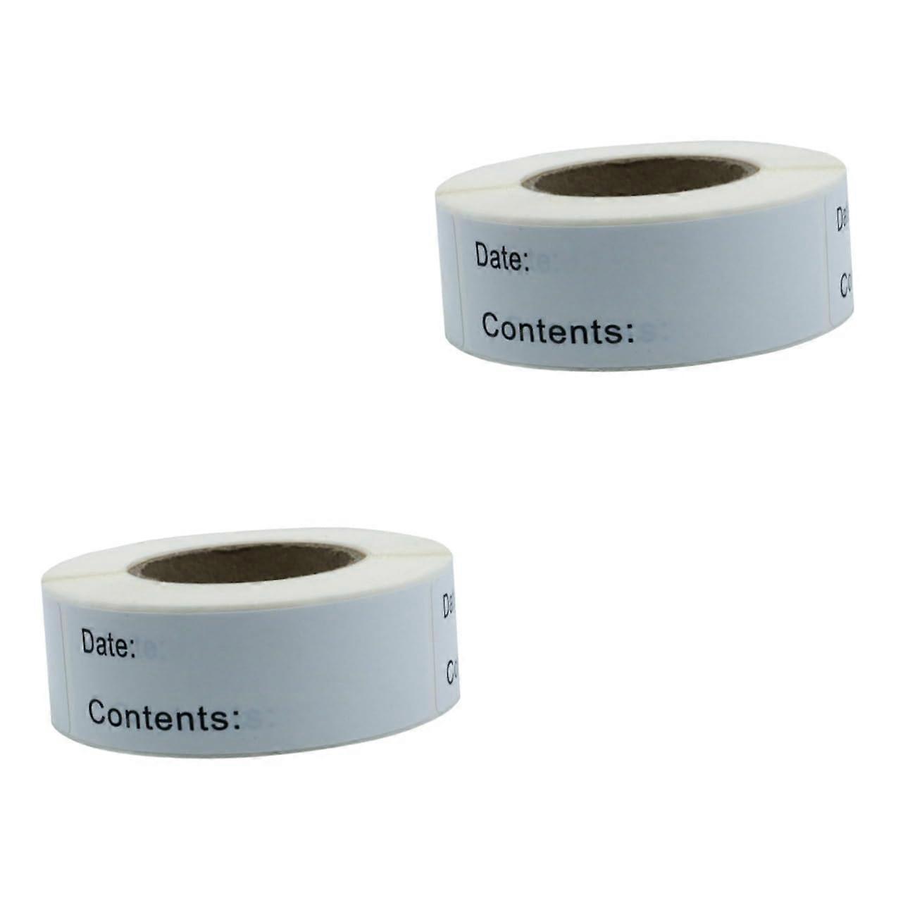 Reusable Freezer Labels, SelfAdhesive Food Stickers, No Residue, Writeable