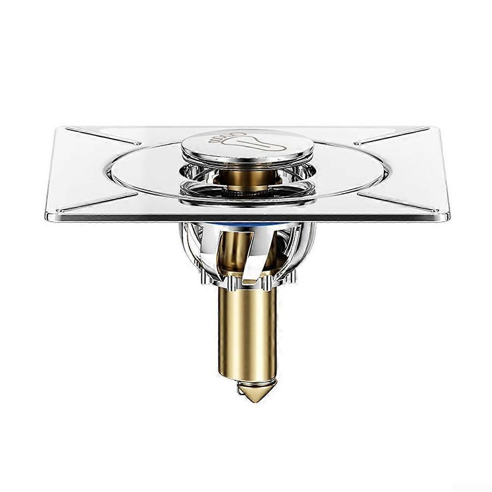 Square bathroom drain that combines efficiency and comfort in one product (1 piece) 1pc