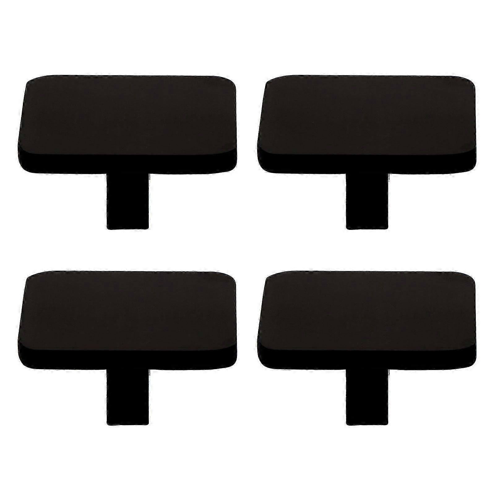 4pcs Cabinet Aluminum Knobs Simple Square Dresser Handles Drawer Pulls