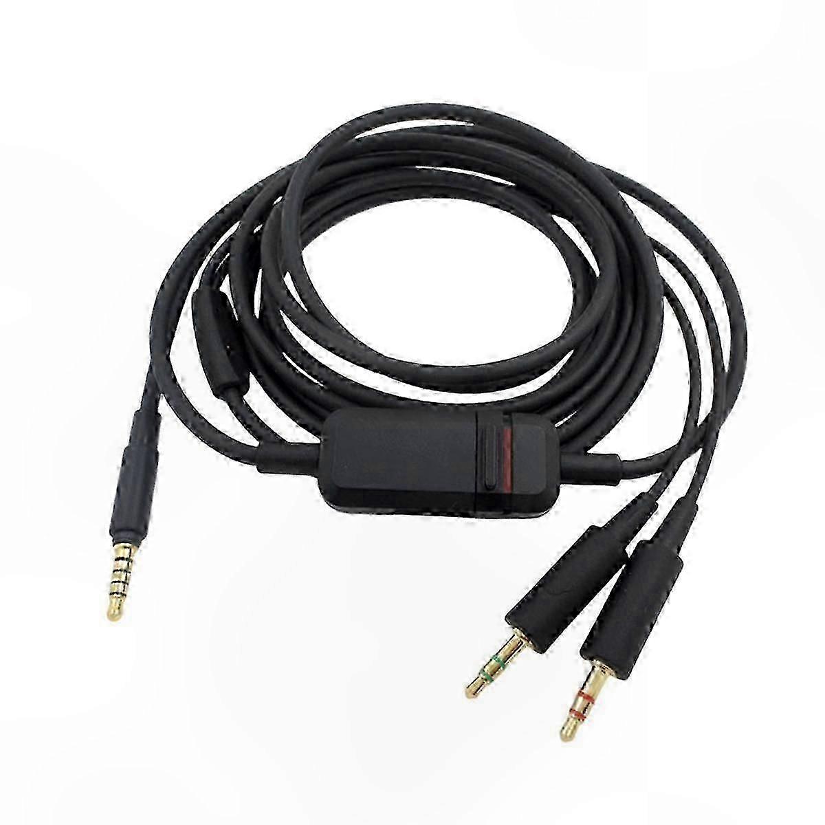 Compatible Headphone Cable for Gaming Headsets with Microphone Support