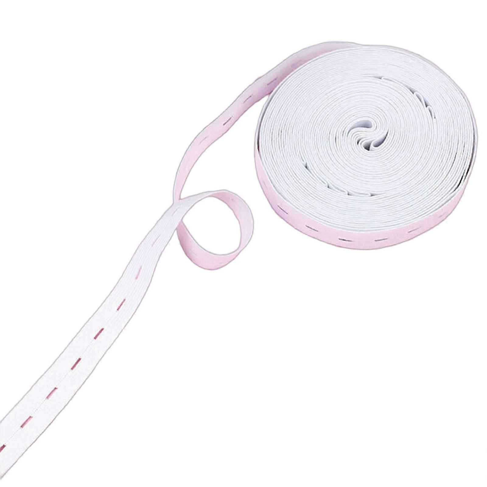 Modifiable Fastening Strap 2.5cm Width Reinforced Edges for Apparel Adjustments Craft Creations  White